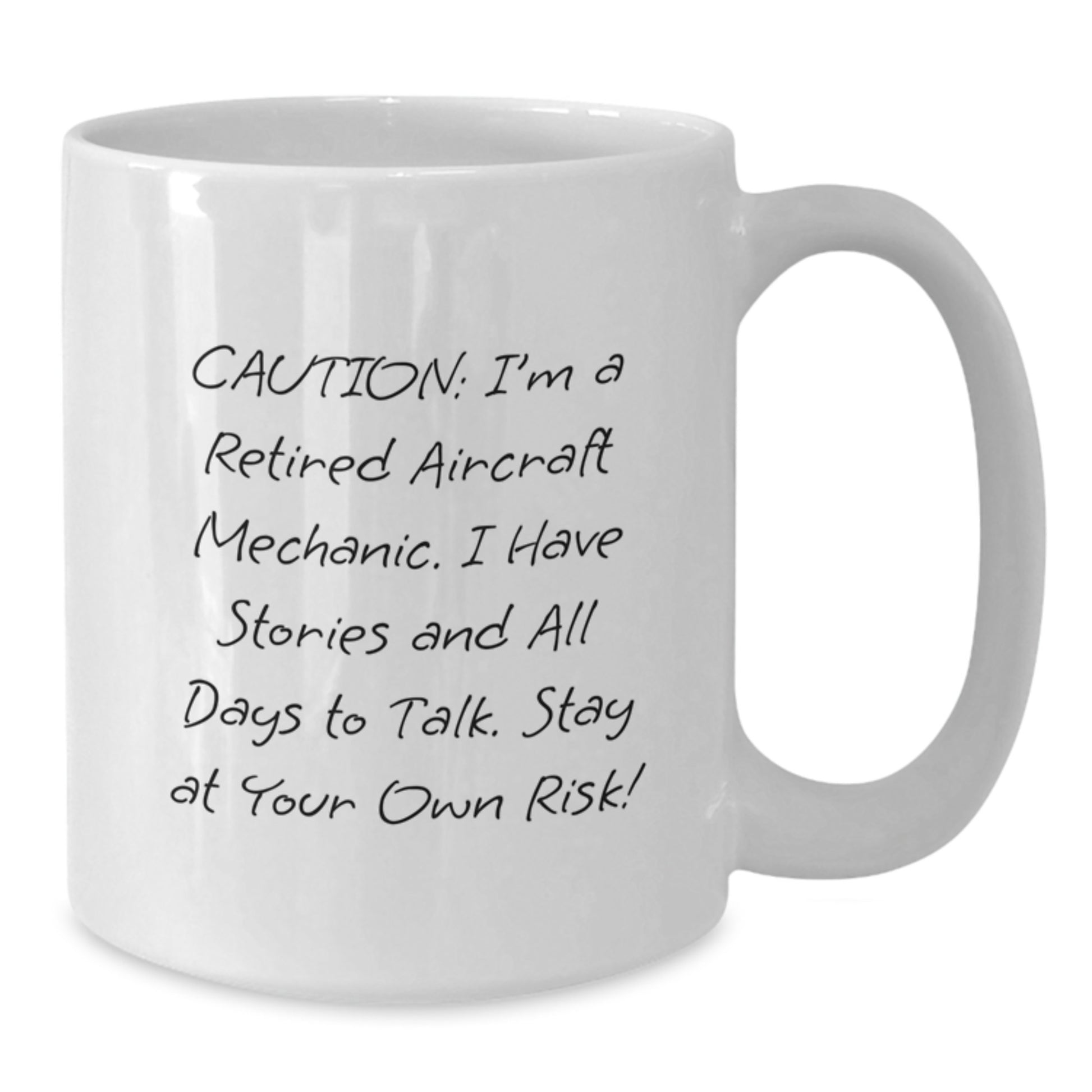 Gifts from Friends to Aircraft Mechanic Funny Mug White Christmas Unique Gifts for Him - Additional