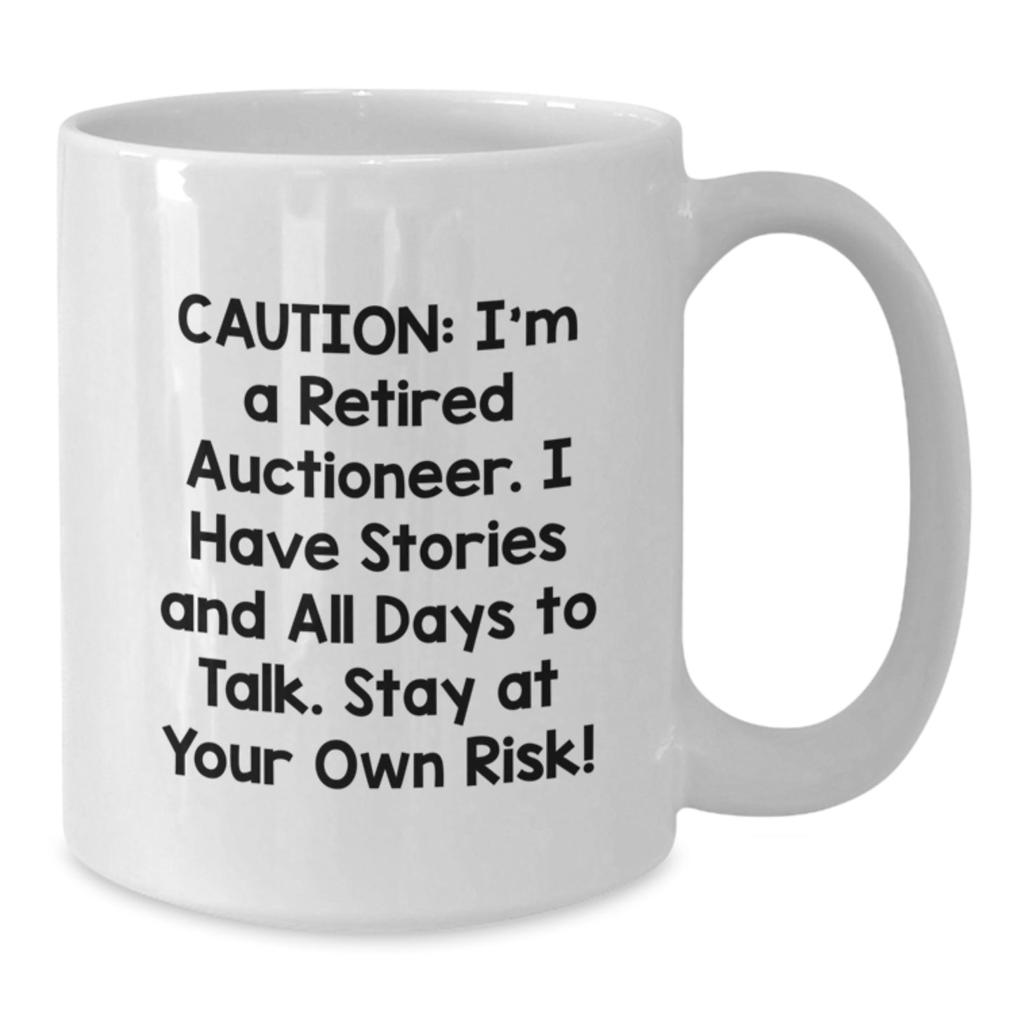 Funny Auctioneer Gifts for Men, White Coffee Mug from Friends, Unique Christmas Unique Gifts for Auctioneers - Additional