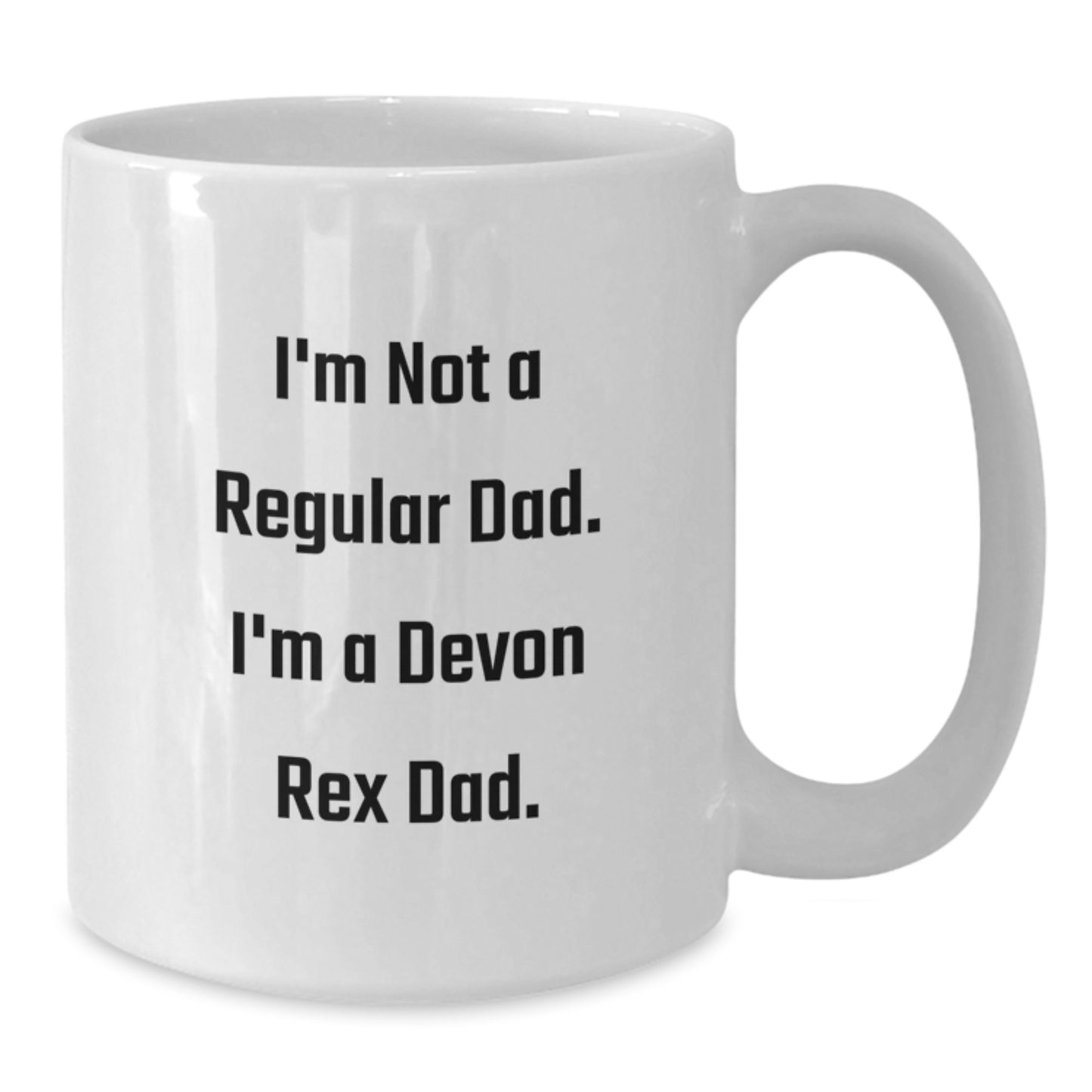 Devon Rex Cat Enthusiast Funny Dad White Coffee Mug Gifts for Men from Family, Unique Christmas Unique Gifts for Devon Rex Cat Lovers - Additional