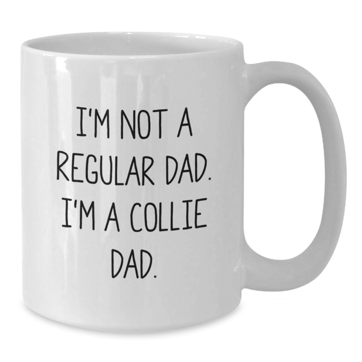 Funny Collie Dog Dad Gifts from Men to Family Members for Christmas Unique Present Ideas Collie Dad White Coffee Mug - Additional