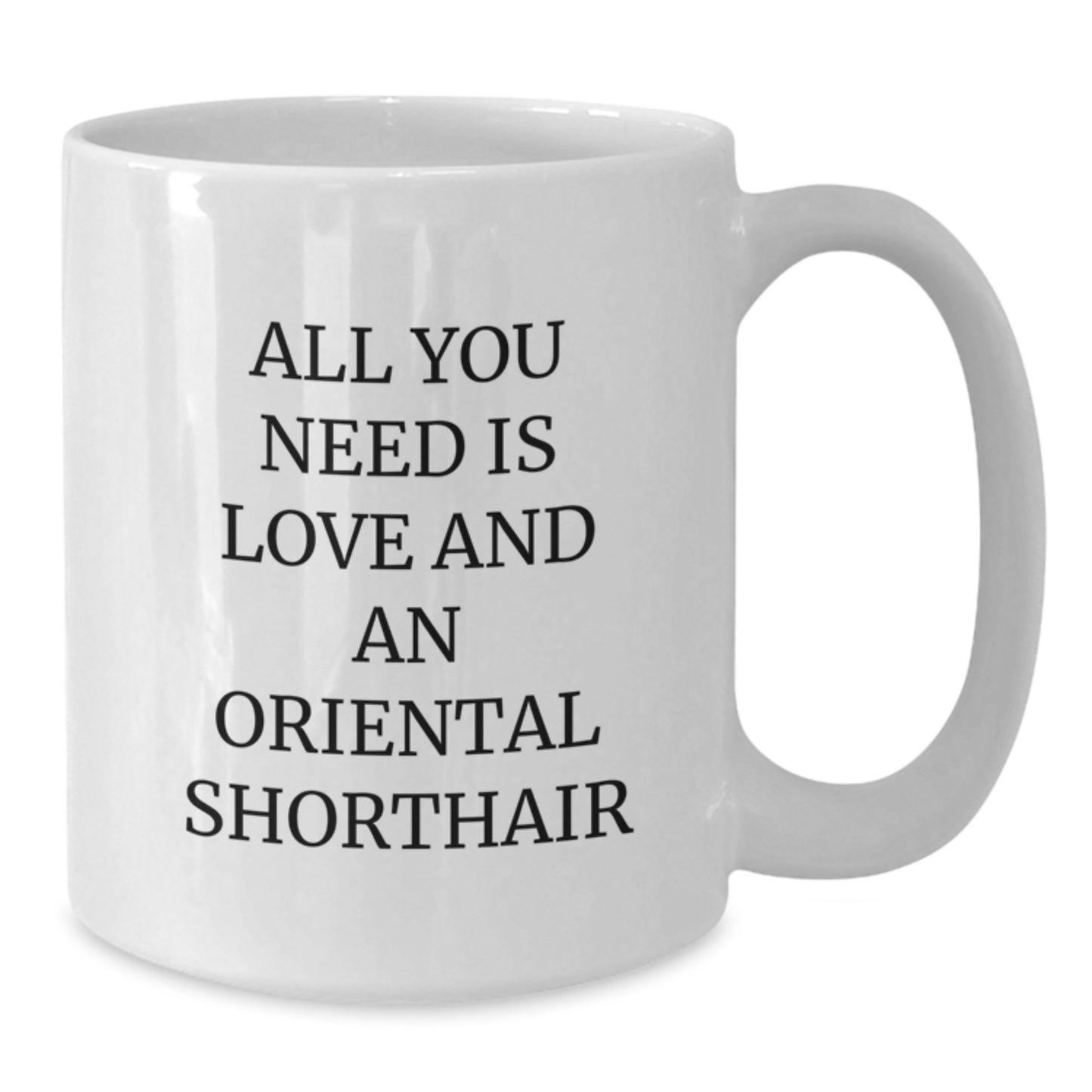 Oriental Shorthair Cat Lovers White Coffee Mug Gifts from Friends for Christmas Unique Presents - Additional