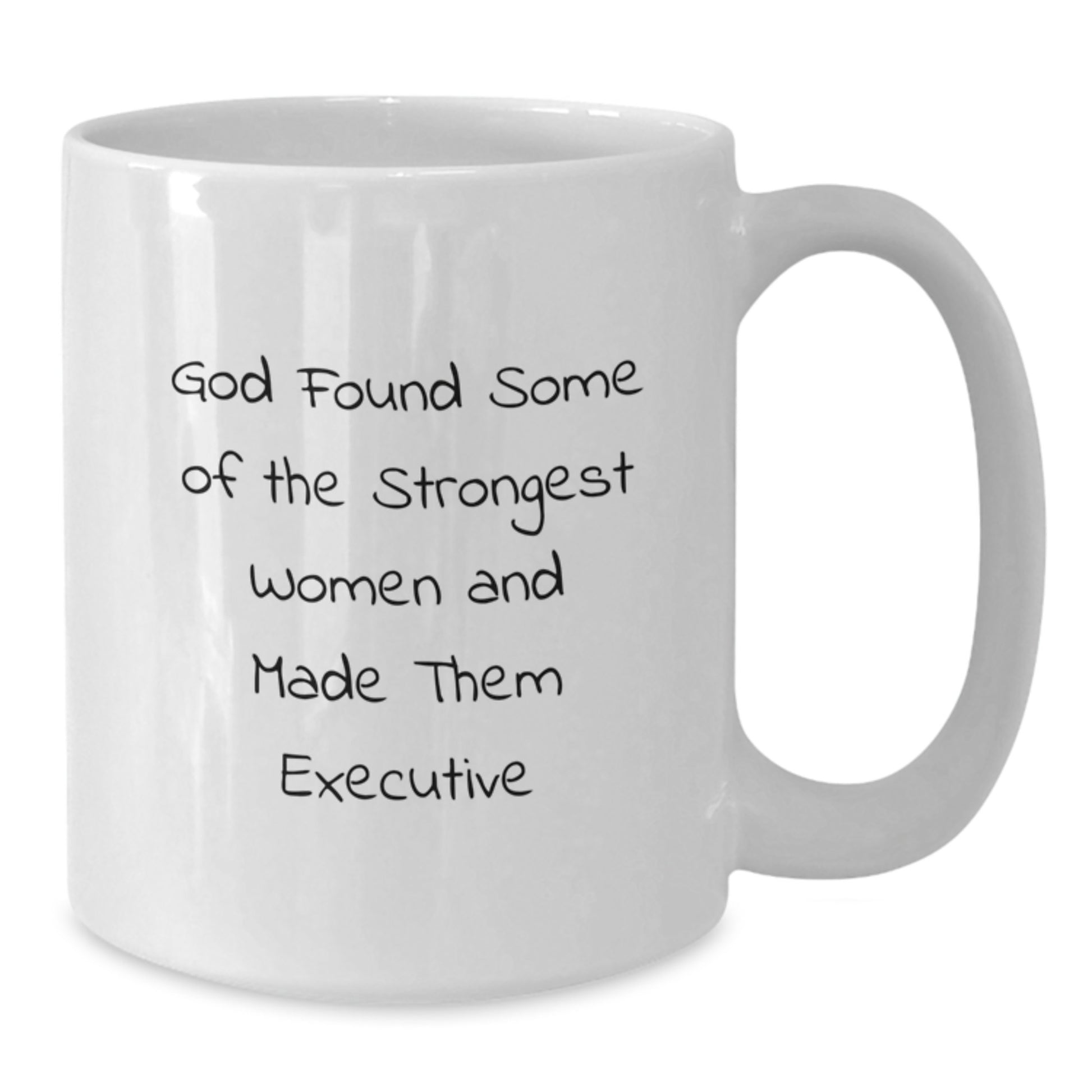 Unique Executive White Coffee Mugs Gifts for Women from God - Funny Christmas Memorable Present Idea - Additional