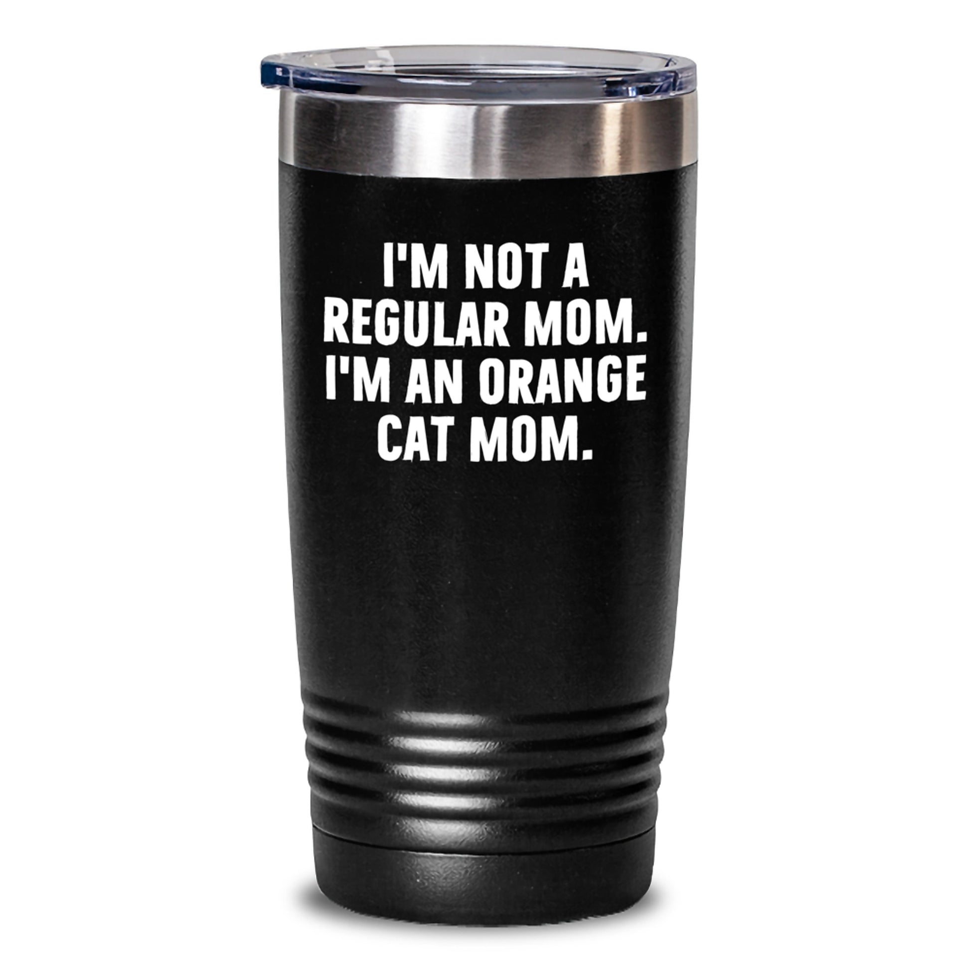 Funny Orange Cat Mom Gifts from Mom, Gifts for Orange Cat Lovers - 20oz or 30oz Tumbler - Main