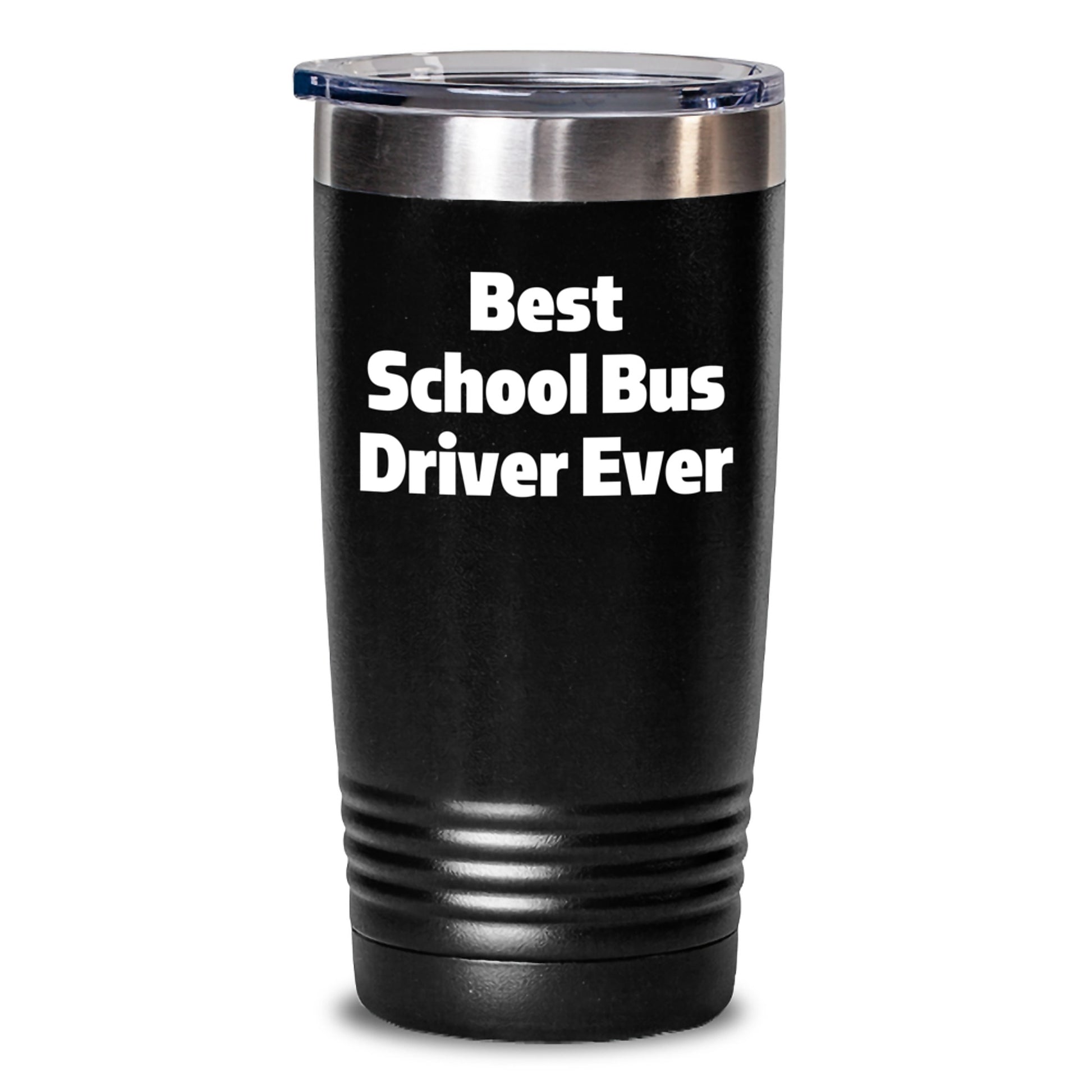Funny School Bus Driver Gifts from Friends - Best School Bus Driver Ever Tumbler for Christmas Unique Gifts for School Bus Driver - Main