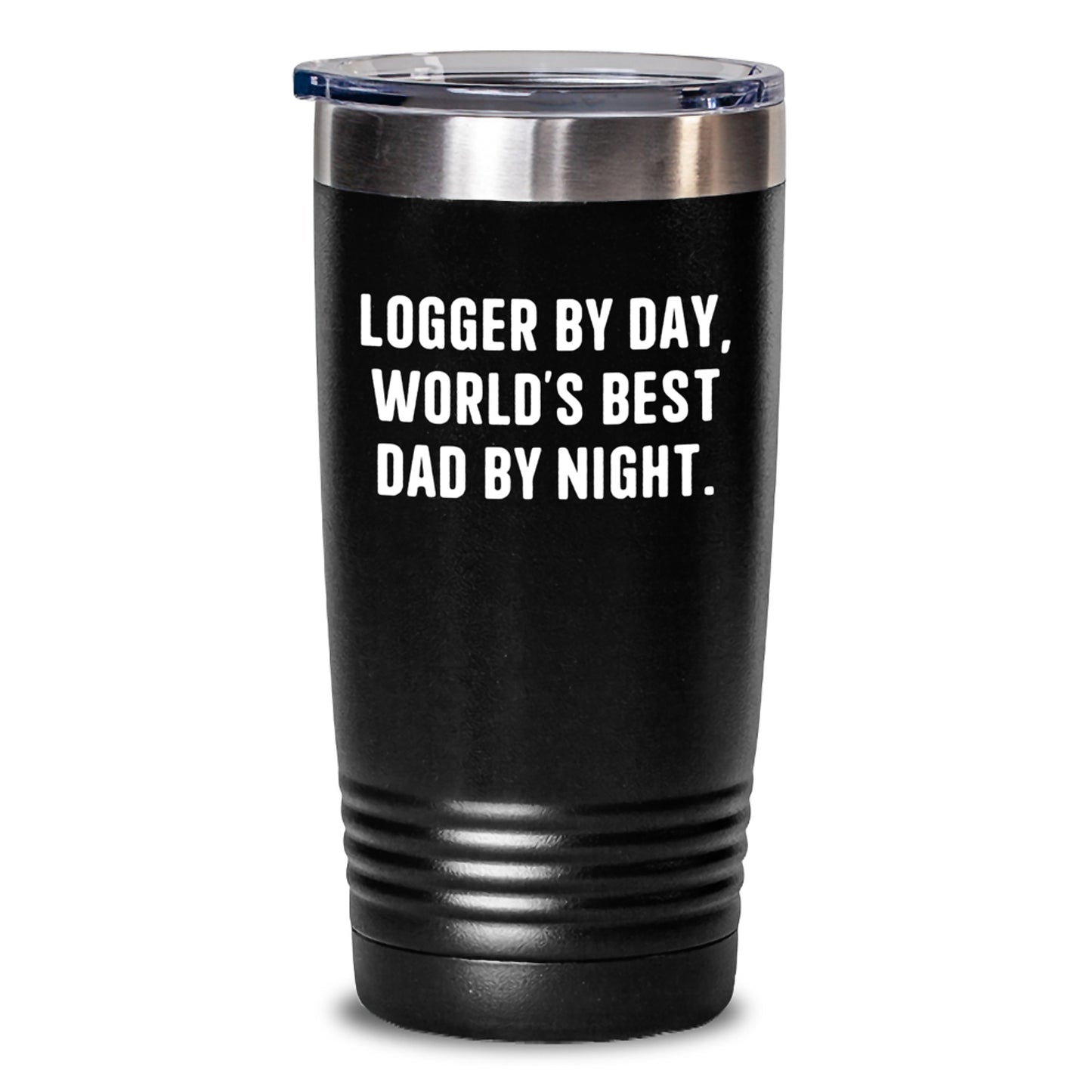 Funny Logger Tumbler Gifts from Dad to Logger Friends and Family for Graduation - Main