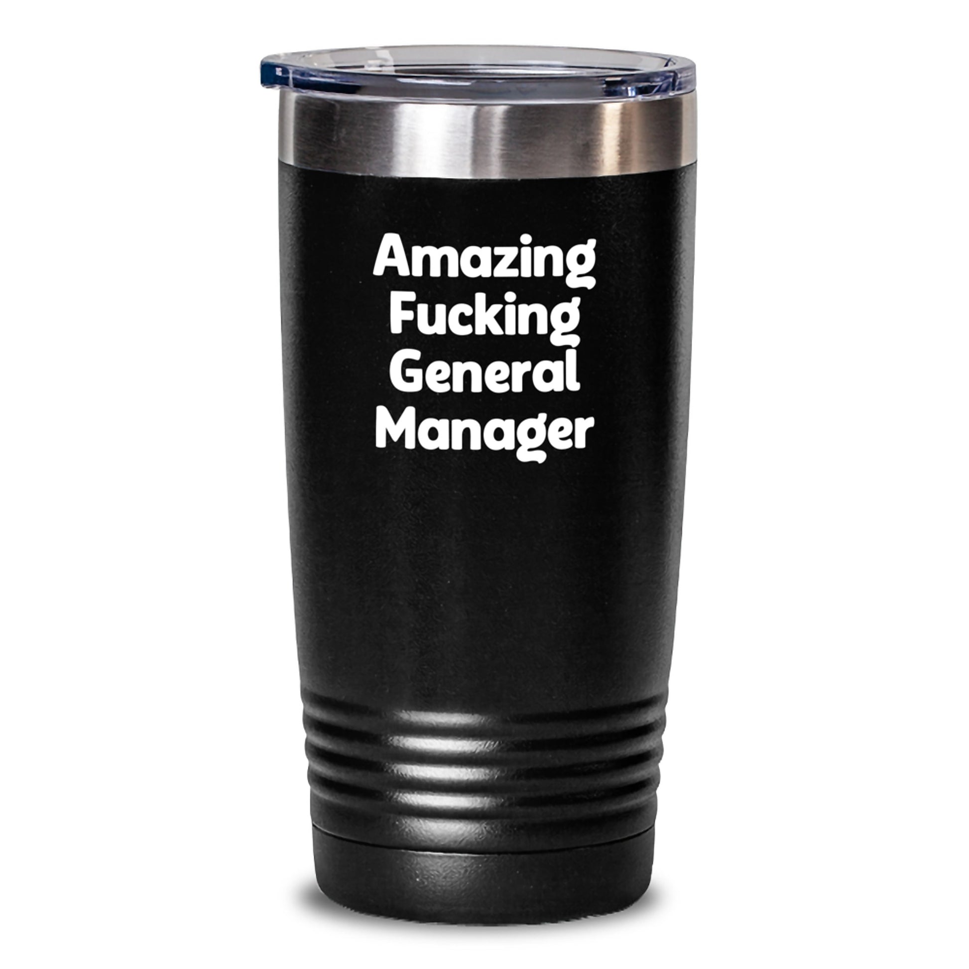 Funny General Manager Gifts for Men, Stainless Steel Tumbler with Funny Quote Amazing F--king General Manager, Christmas Unique Gifts from Friends - Main