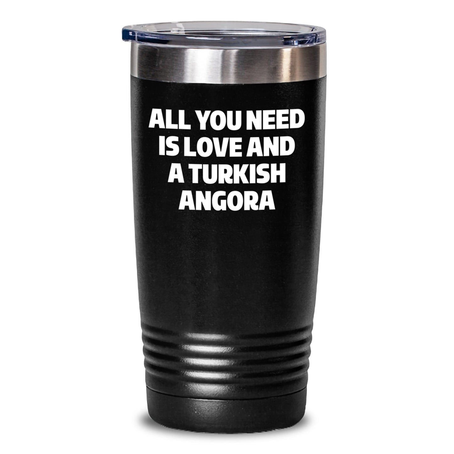 Turkish Angora Cat Lovers Gifts from Friends and Family - All You Need Is Love And A Turkish Angora Tumbler for Christmas - Main