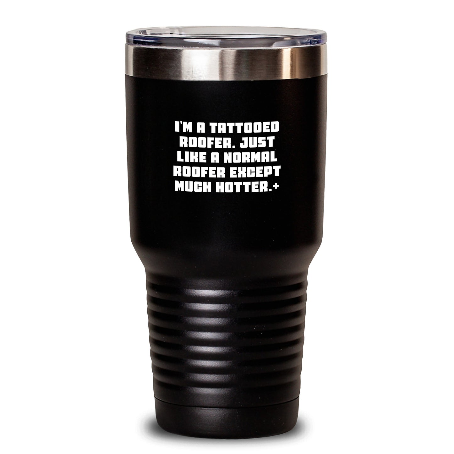Funny Roofer Gifts from Men to Friends, Unique Tumbler for Roofer Enthusiasts, Christmas Unique Gifts for Him, I'm A Tattooed Roofer Tumbler - Main