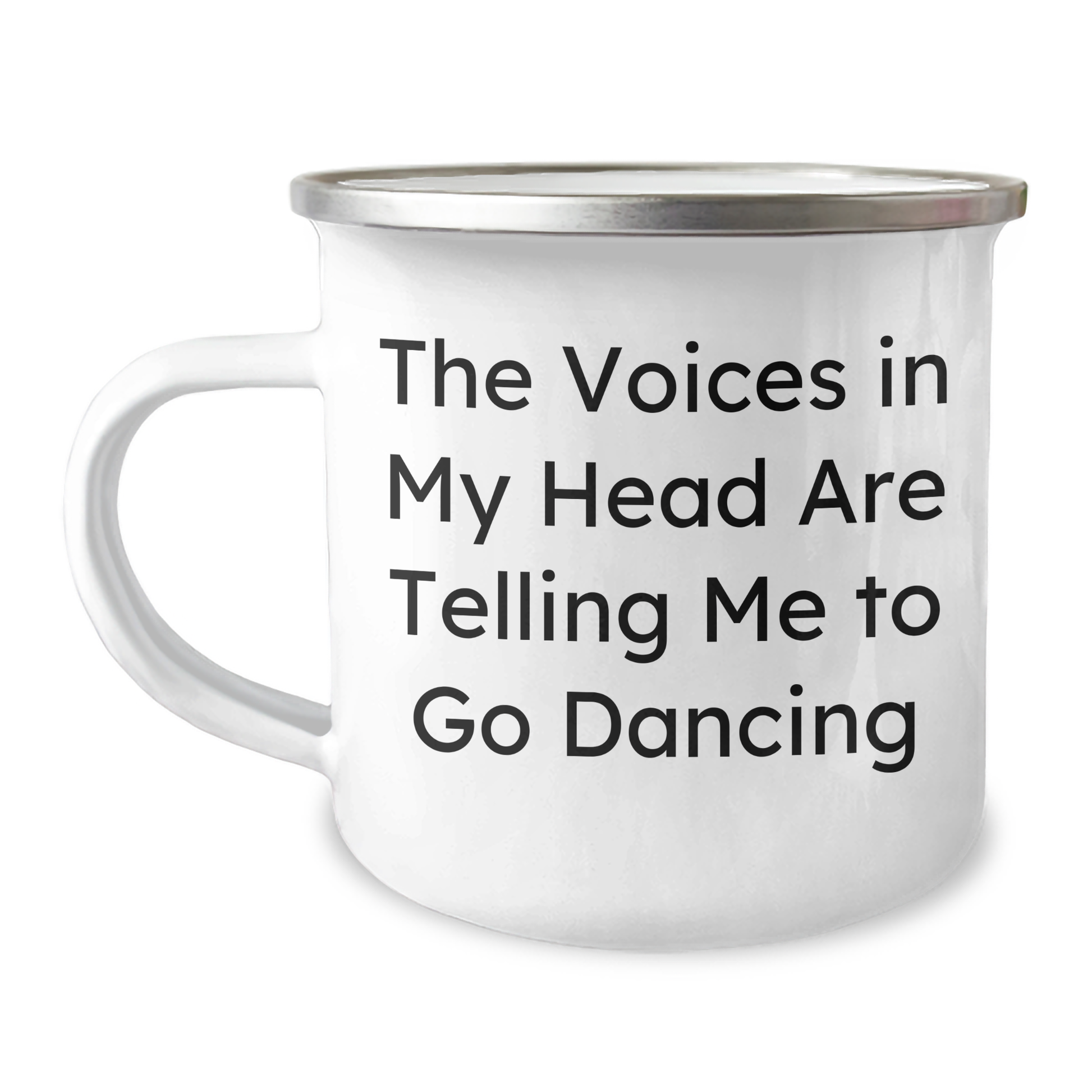 Funny Dancing Gifts for Women, Inspirational Camping Mug for Graduation, 'The Voices In My Head Are Telling Me To Go Dancing' Gifts from Friends for Family - Image 1