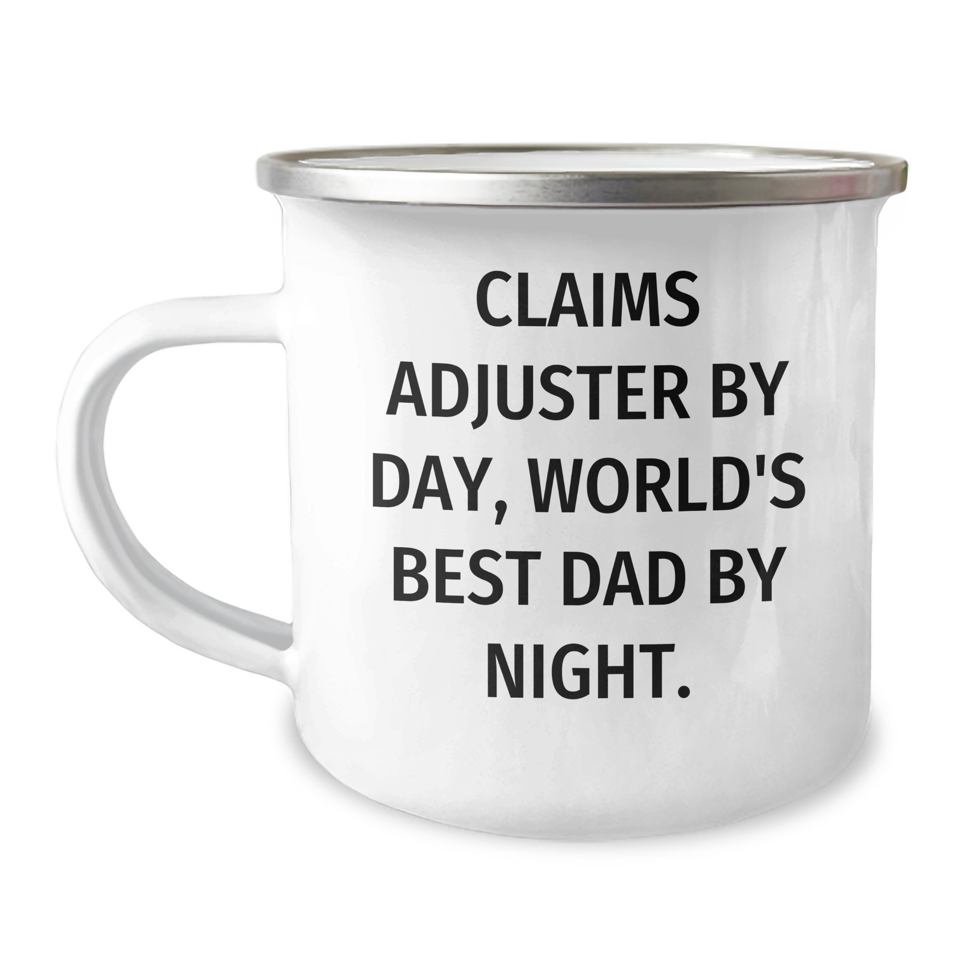 Claims Adjuster Gifts, Funny Mug for Men, 'Claims Adjuster By Day, World's Best Dad By Night.' - Unique Graduation Gifts from Family, Friends, or Coworkers to Claims Adjuster - Image 1