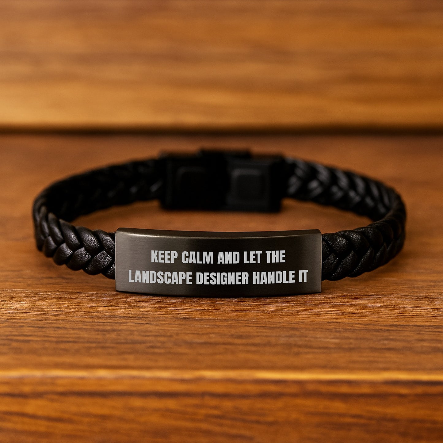 Funny Landscape Designer Quote Interlaced Leather Bracelet Gifts for Men from Family and Friends on Christmas Unique - Image 2