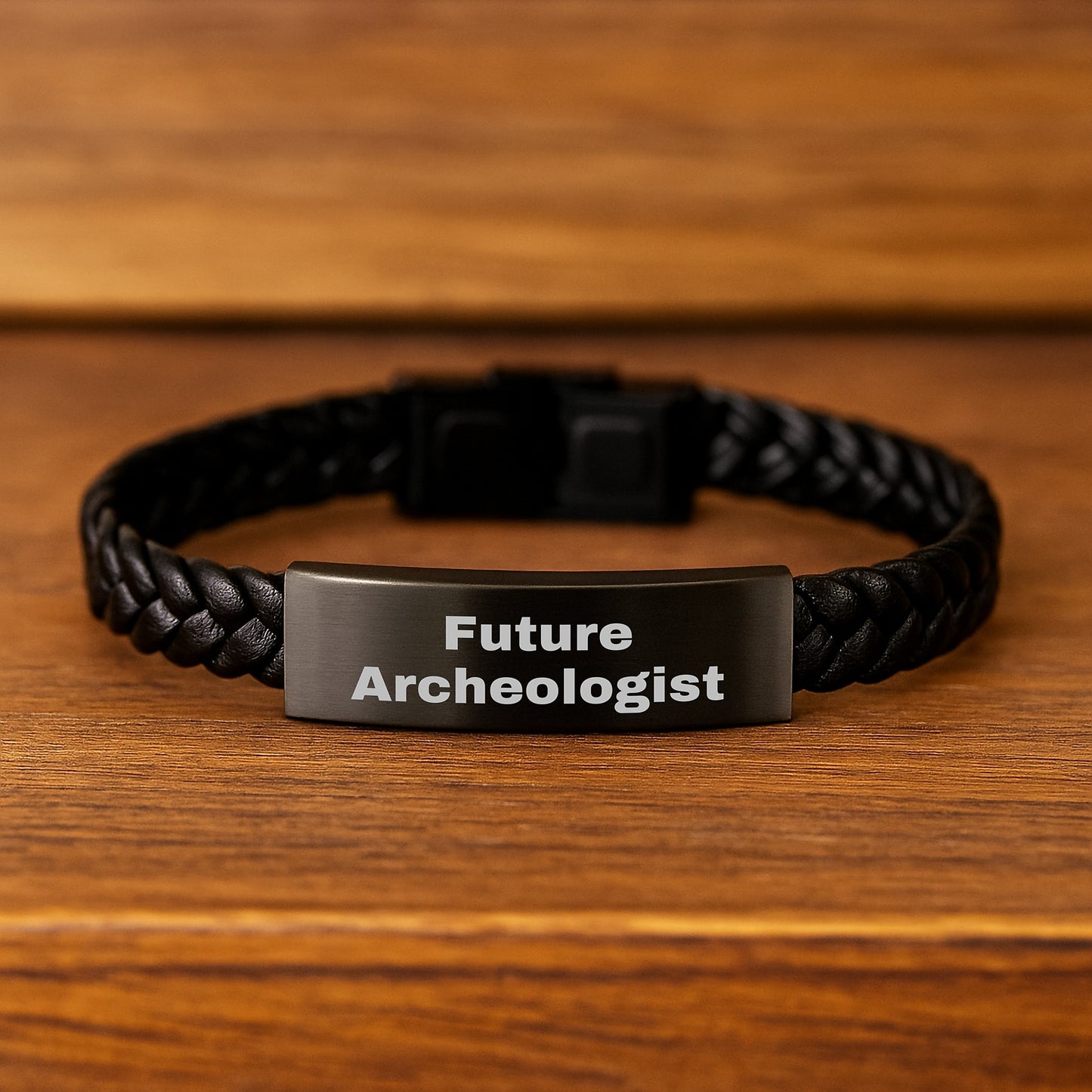 Funny Archeologist Gifts from Friends - Future Archeologist Quote Interlaced Leather Bracelet for Men or Women's Birthday Unique Gifts - Image 2