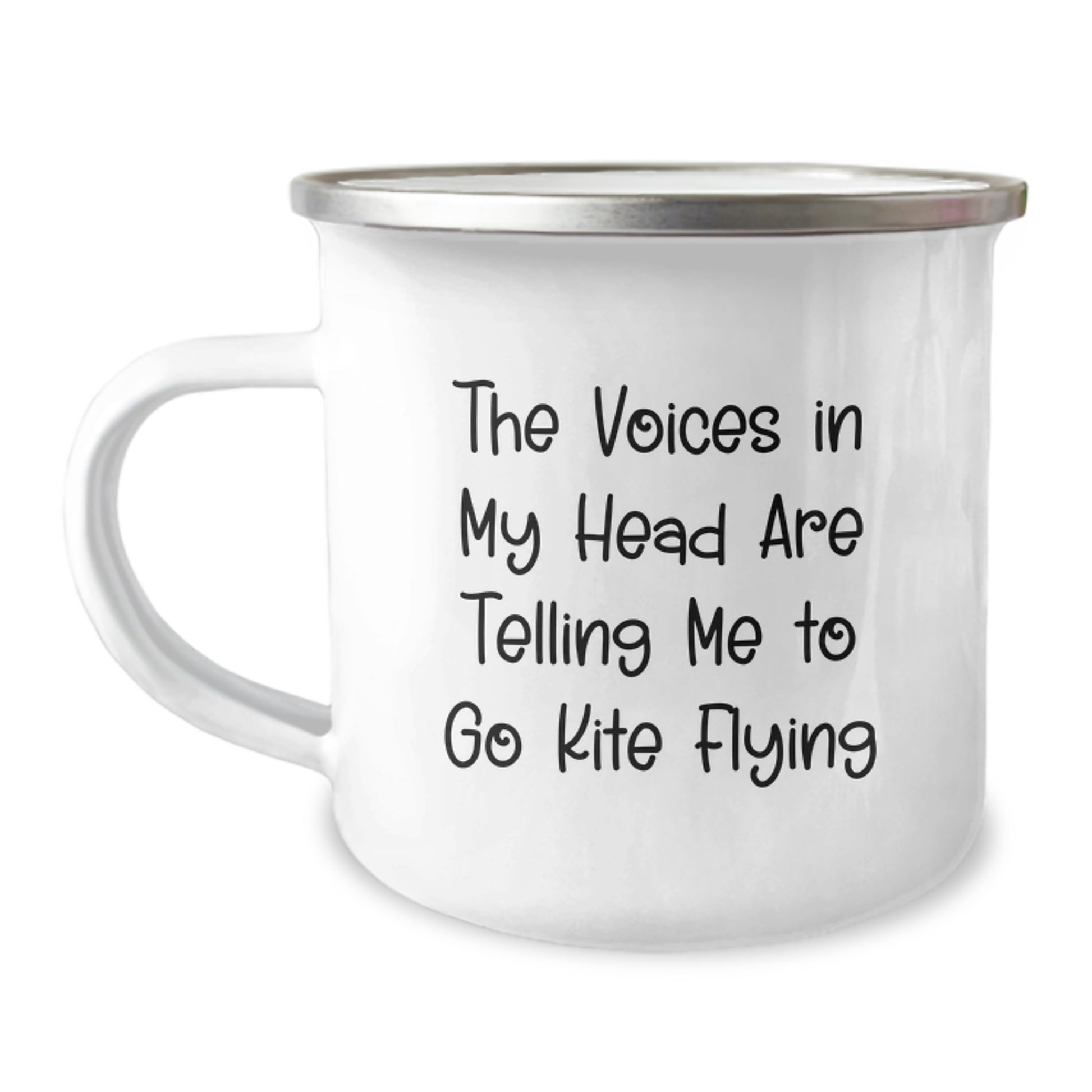 Funny Kite Flying Quotes for Graduation Gifts from Friends, Family, or Coworkers - 12oz Stainless Steel Camping Mug - Image 1
