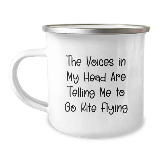 Funny Kite Flying Quotes for Graduation Gifts from Friends, Family, or Coworkers - 12oz Stainless Steel Camping Mug - Image 1