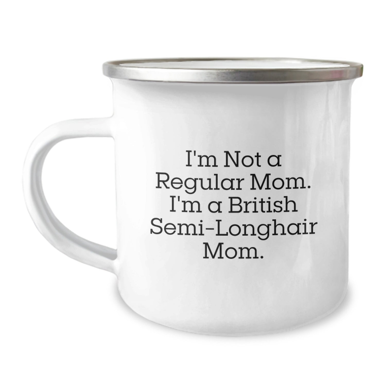 British Semi-Longhair Cat Mom Funny Camping Mug Gifts from Family for Friends - Image 1