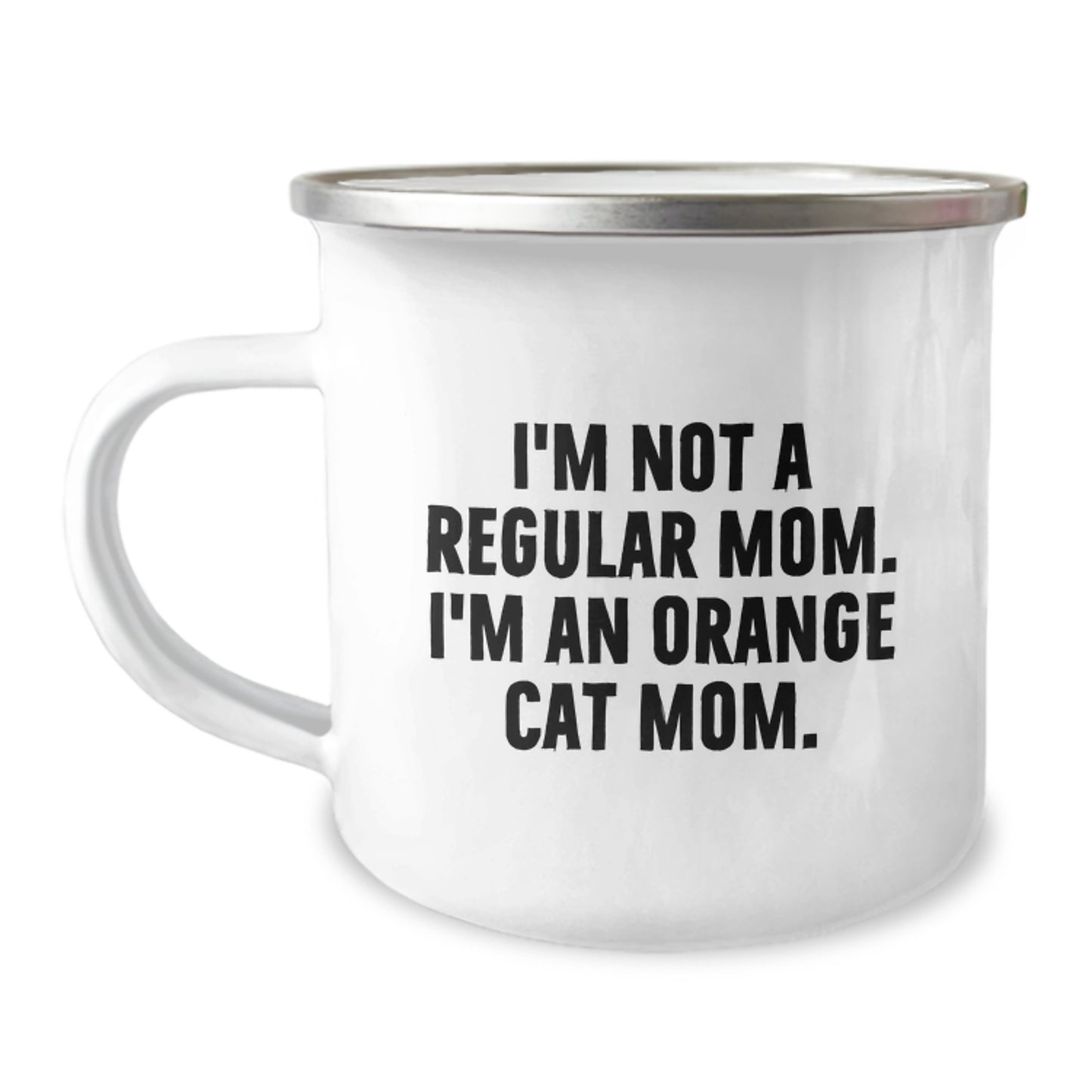 Funny Orange Cat Mom Gifts - Orange Cat Camping Mug for Birthday, Gifts from Family to Friends - Image 1