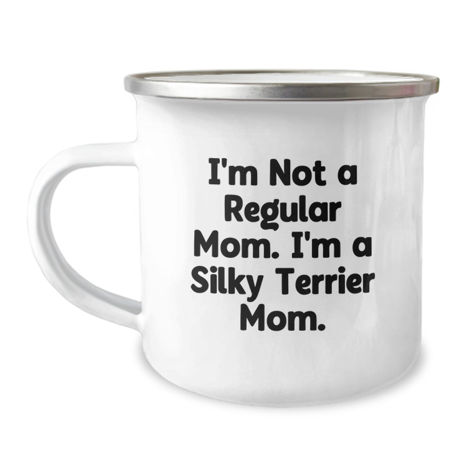 Funny Silky Terrier Dog Mom Camping Mug, Silky Terrier Dog Gifts for Her, Graduation Unique Gifts from Mom, Funny Gifts for Friends, Silky Terrier Dog Enthusiasts - Image 1