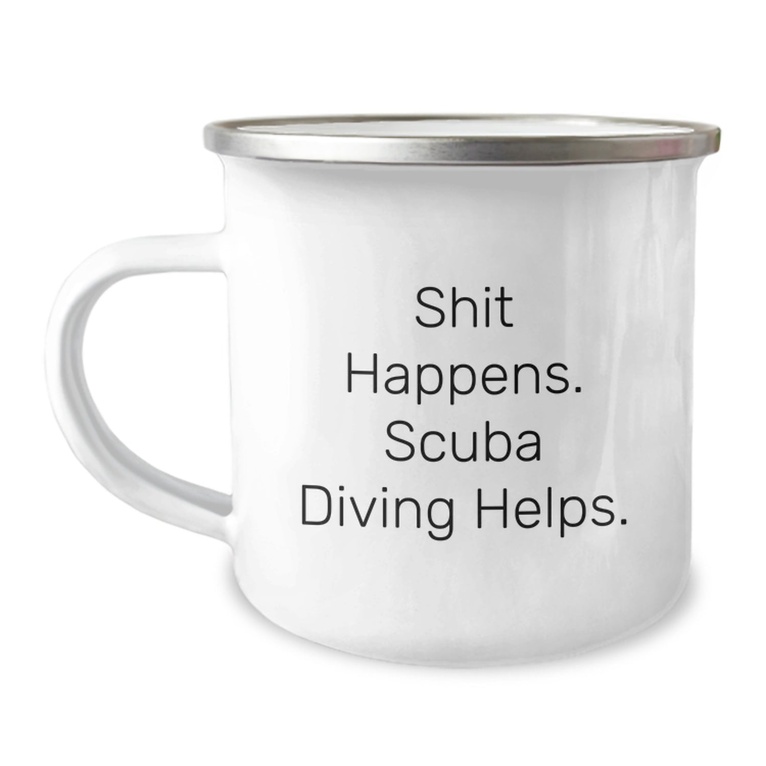 Scuba Diving Fun Gifts from Friends - Shit Happens. Scuba Diving Helps. Birthday Unique Gifts for Scuba Diving Enthusiasts, Men, Women, Family - Image 1