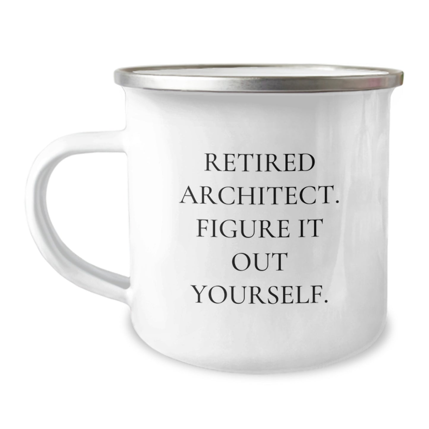 Architect Gifts from Friends, Funny Quote 'Retired Architect. Figure It Out Yourself.' Graduation Unique Gifts for Architect - Image 1