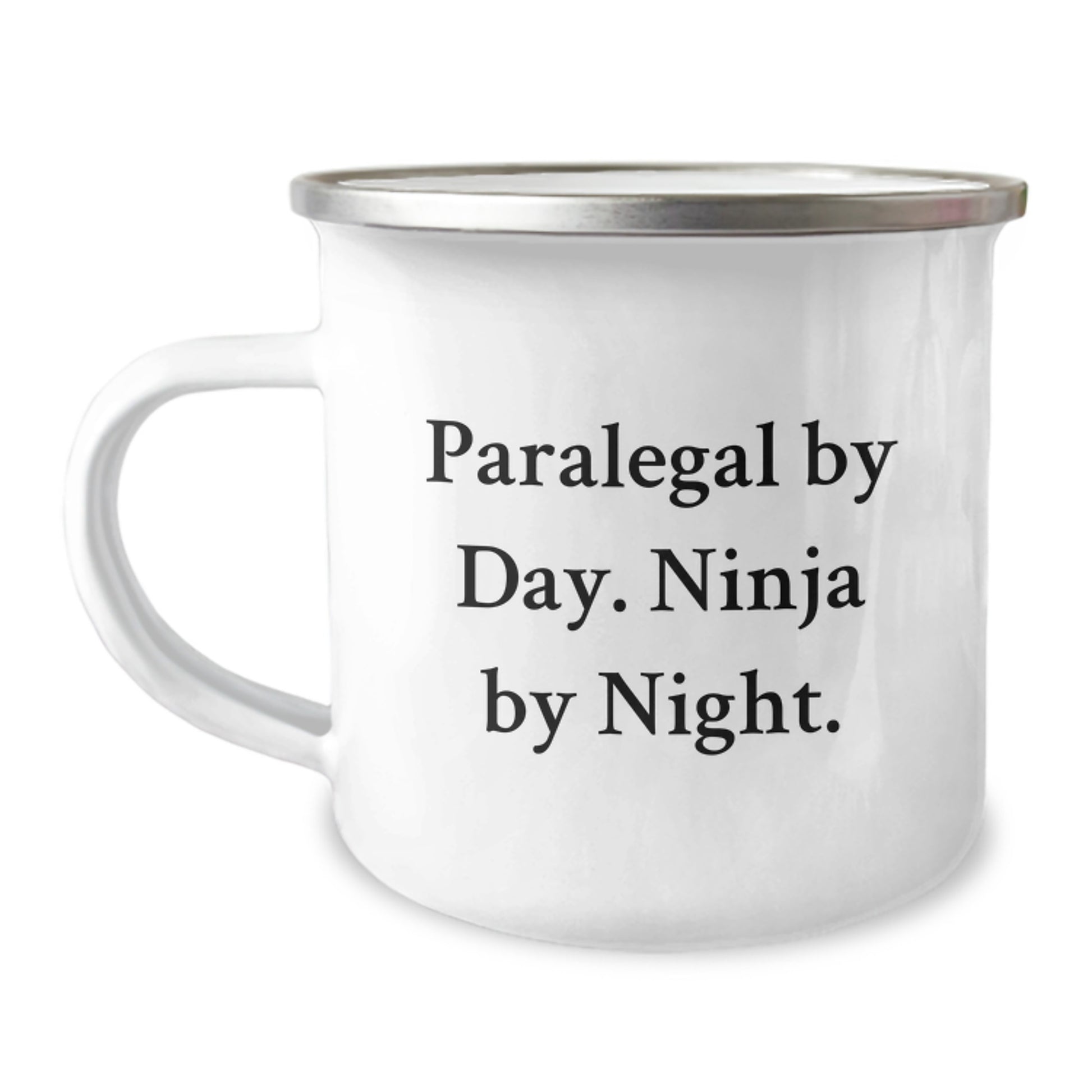Paralegal Ninja Gifts from Family, Funny Camping Mug for Paralegal By Day, Birthday Unique Gifts - Image 1