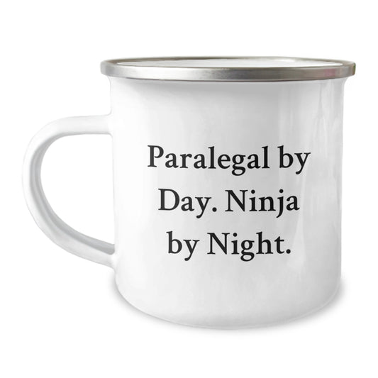 Paralegal Ninja Gifts from Family, Funny Camping Mug for Paralegal By Day, Birthday Unique Gifts - Image 1