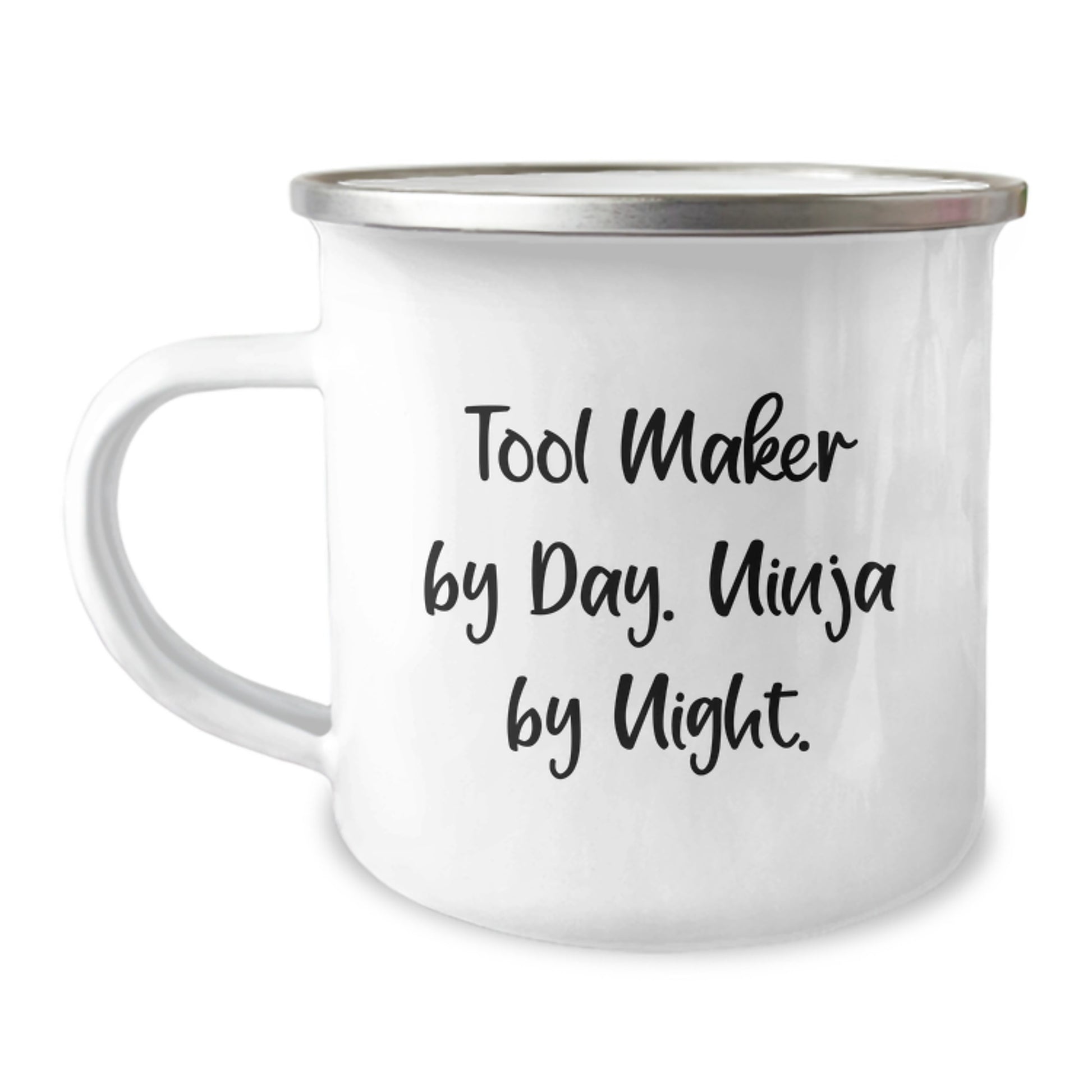 Tool Maker Gifts for Him - Camping Mug - 'Tool Maker By Day. Ninja By Night.' - Funny Birthday Unique Gift for Tool Maker, Gifts from Friends, Gifts for Tool Maker - Image 1