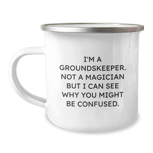Funny groundskeeper Gifts from Friends, Men, or Family for groundskeeper, Camping Mug, Christmas Unique Presents - Image 1
