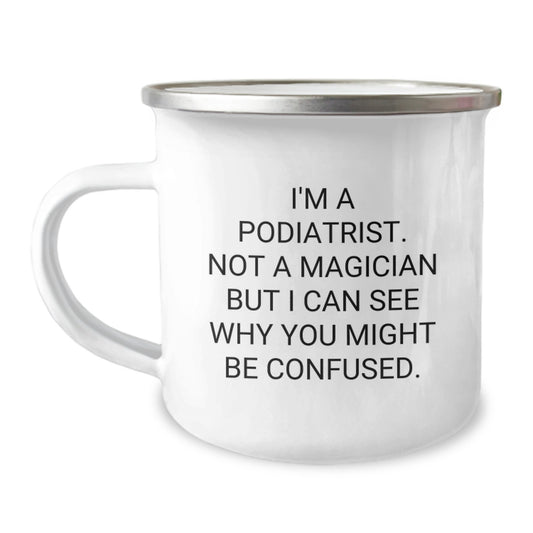 Funny Podiatrist Gifts from Friends to Family - Christmas Unique Camping Mug for Podiatrist - Image 1