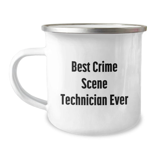 Funny Crime Scene Technician Gifts from Men for Best Crime Scene Technician Ever Graduation Unique Gifts Camping Mug - Image 1