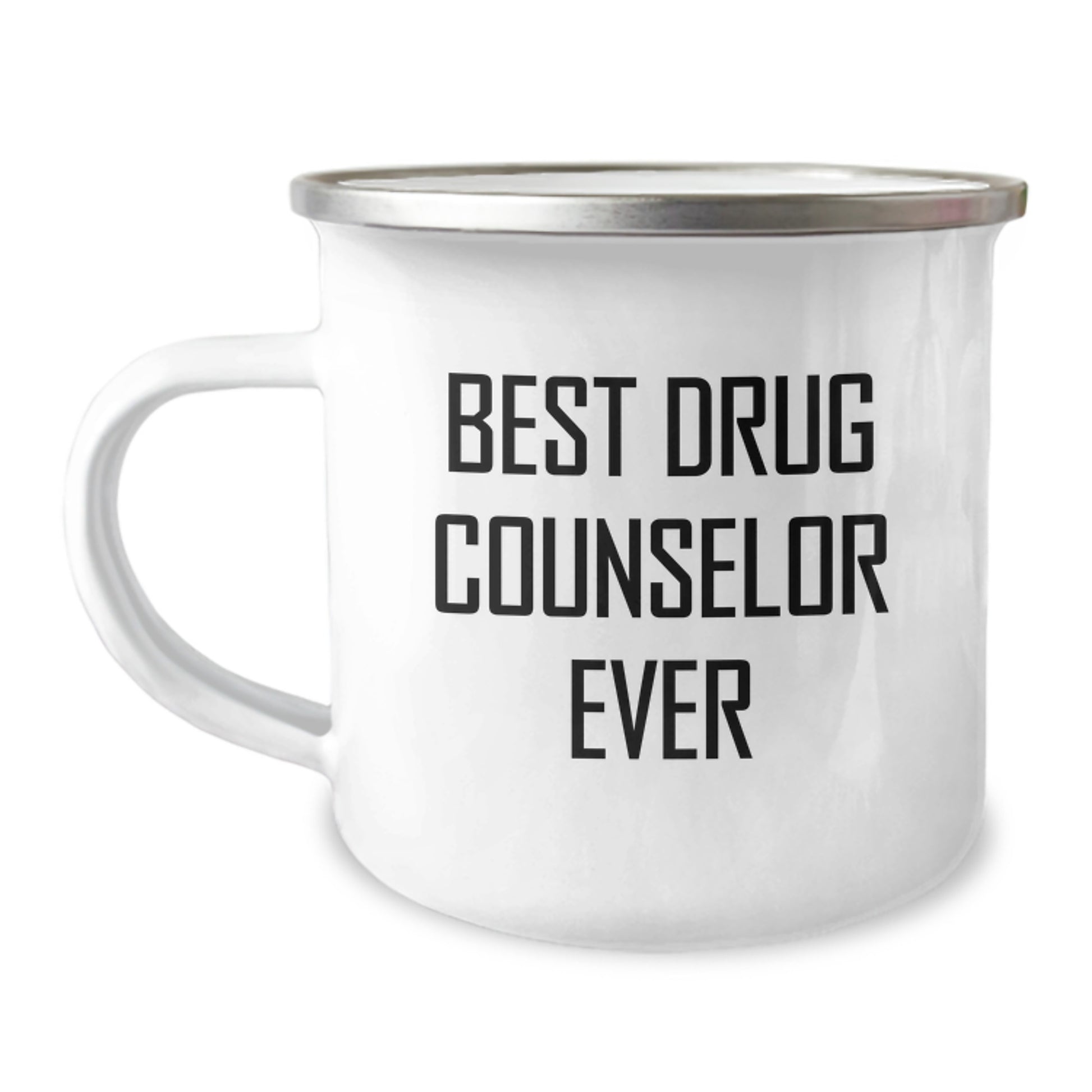 Gifts from Friends for Best Drug Counselor Ever Funny Camping Mug for Graduation - Image 1