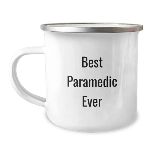 Funny Rescue Worker Gifts for Him - Best Rescue Worker Ever Camping Mug, 12 oz Stainless Steel with Enamel Finish, Perfect Birthday Unique Gifts from Friends or Family - Image 1