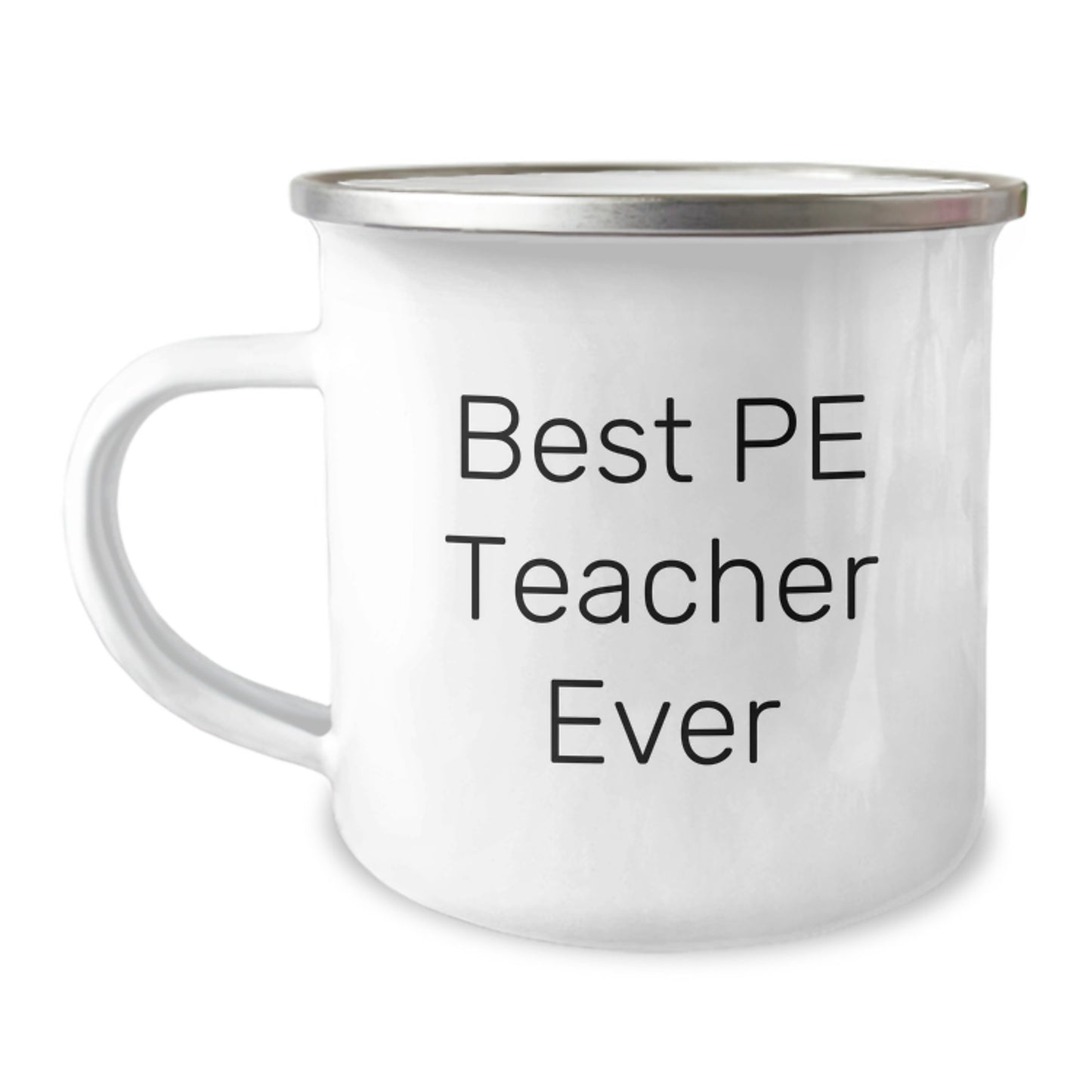 Funny PE Teacher Gifts from Friends - Best Pe Teacher Ever Camping Mug for Birthday - Image 1
