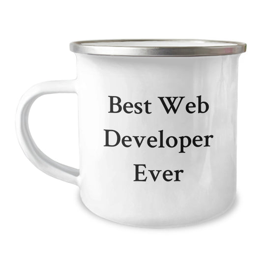 Funny Web Developer Christmas Unique Gifts - Best Web Developer Ever Inspired Camping Mug for Friends Family Men Women - Image 1