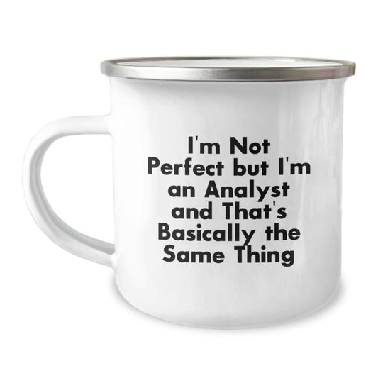 Funny Analyst Camping Mug Gifts from Friends for Men Women Coworkers and Family on Christmas Unique Presents - Image 1