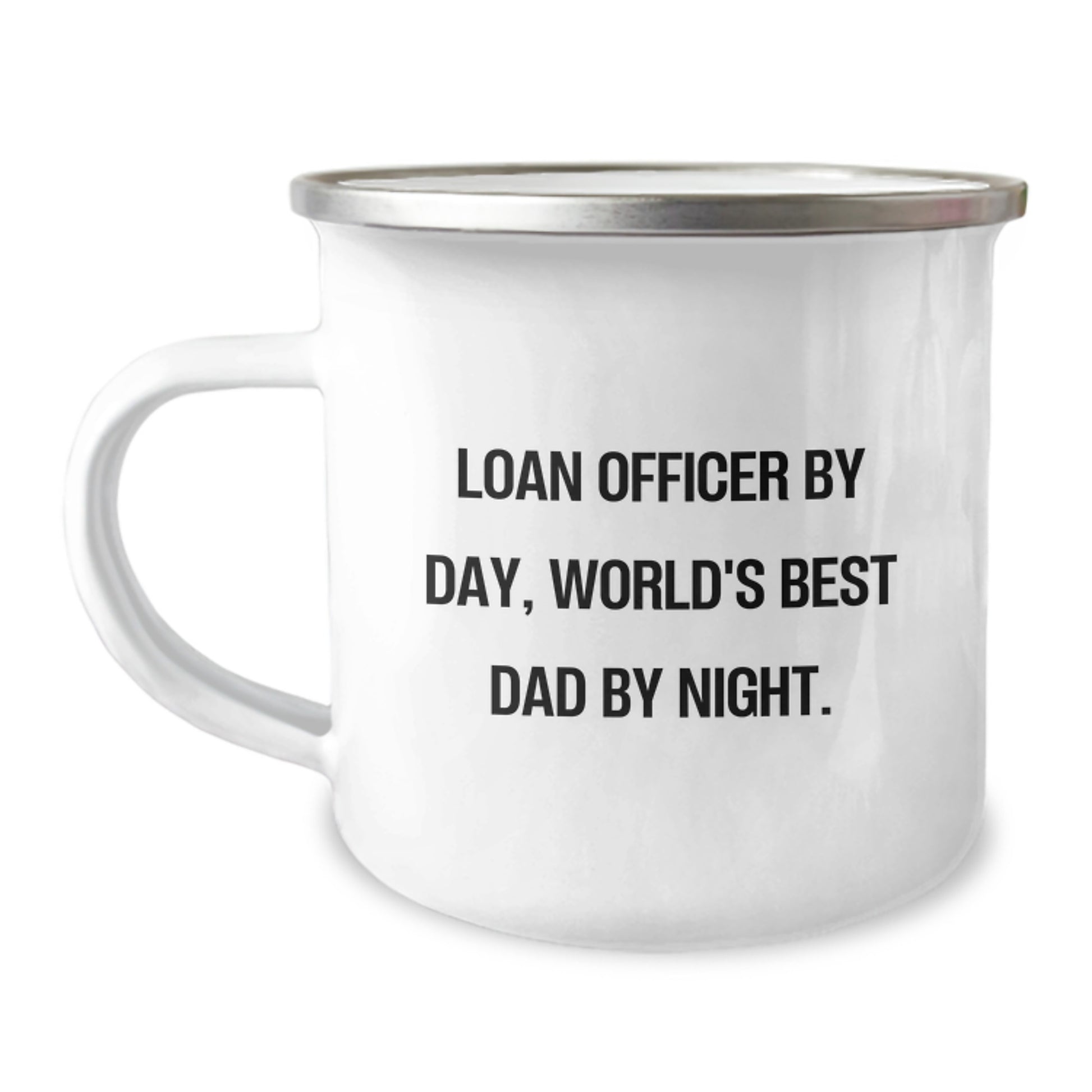 Loan Officer Gifts, World's Best Dad, Camping Mug, Funny Quote, Graduation Unique Gifts from Dad to Loan Officer - Image 1
