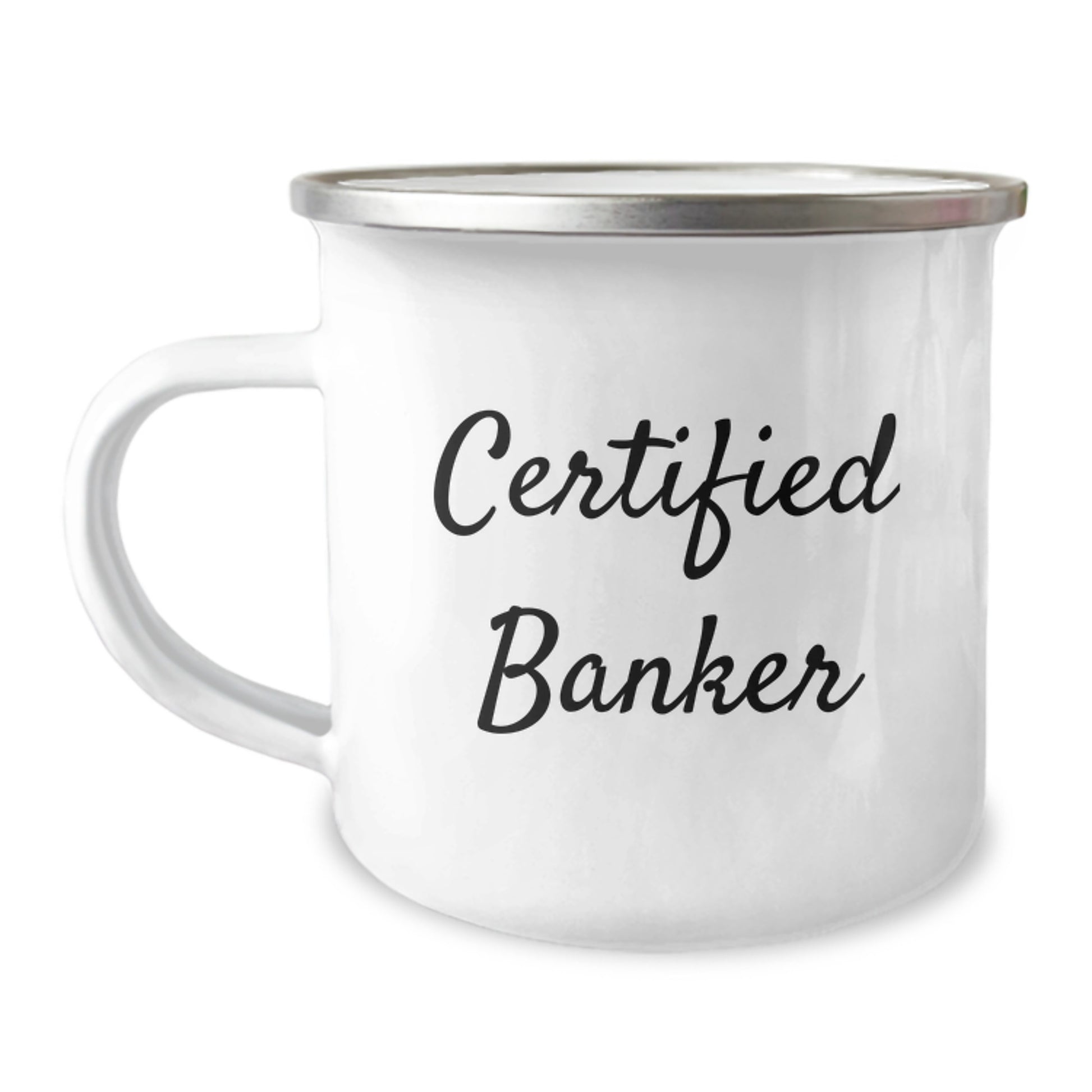 Funny Certified Banker Gifts for Men or Women - Camping Mug for Banker Graduation, Gifts from Friends, Coworkers, or Family - Image 1
