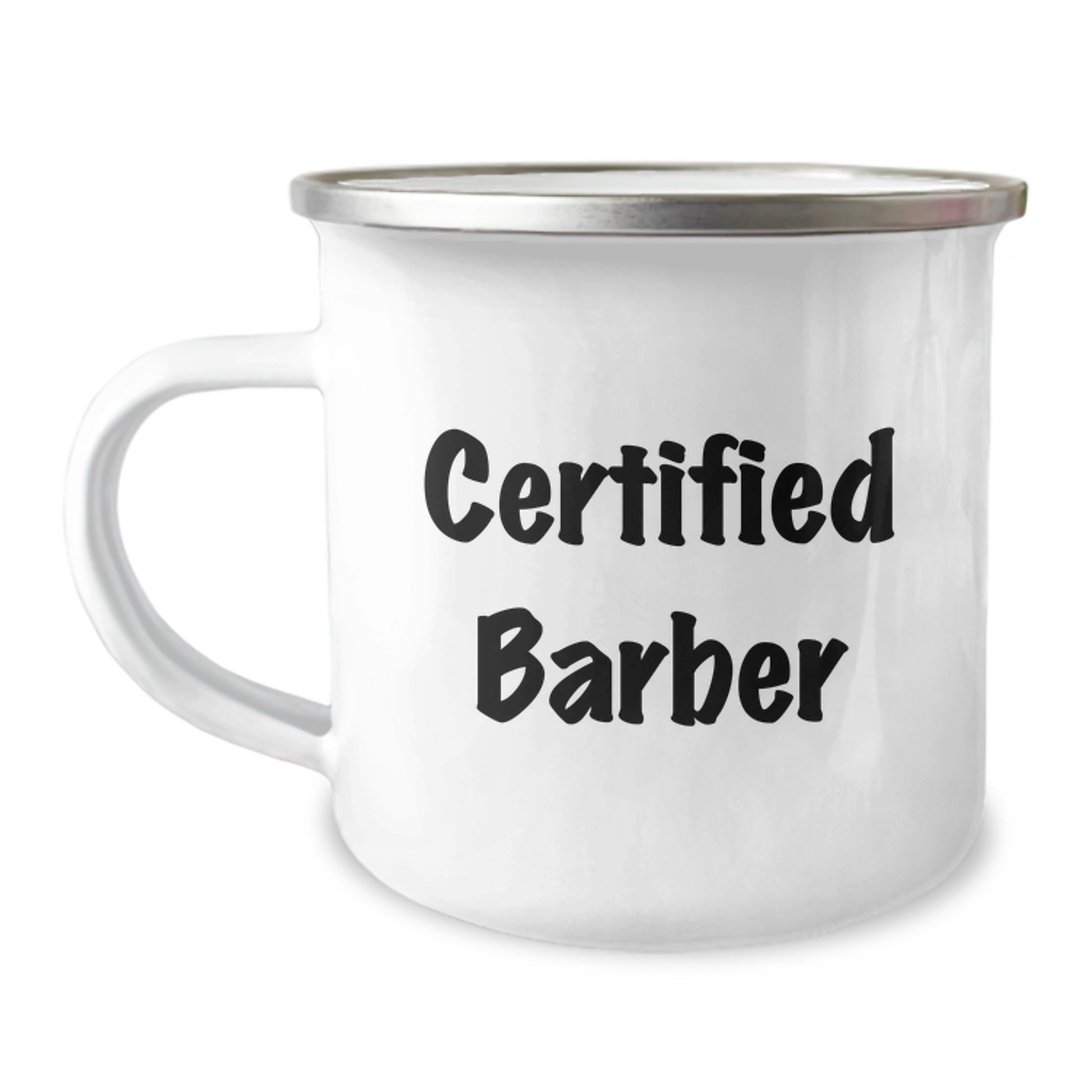 Funny Certified Barber Gifts from Men to Barber for Graduation Unique Gifts, Camping Mug, 'You're a Cut Above the Rest' - Image 1