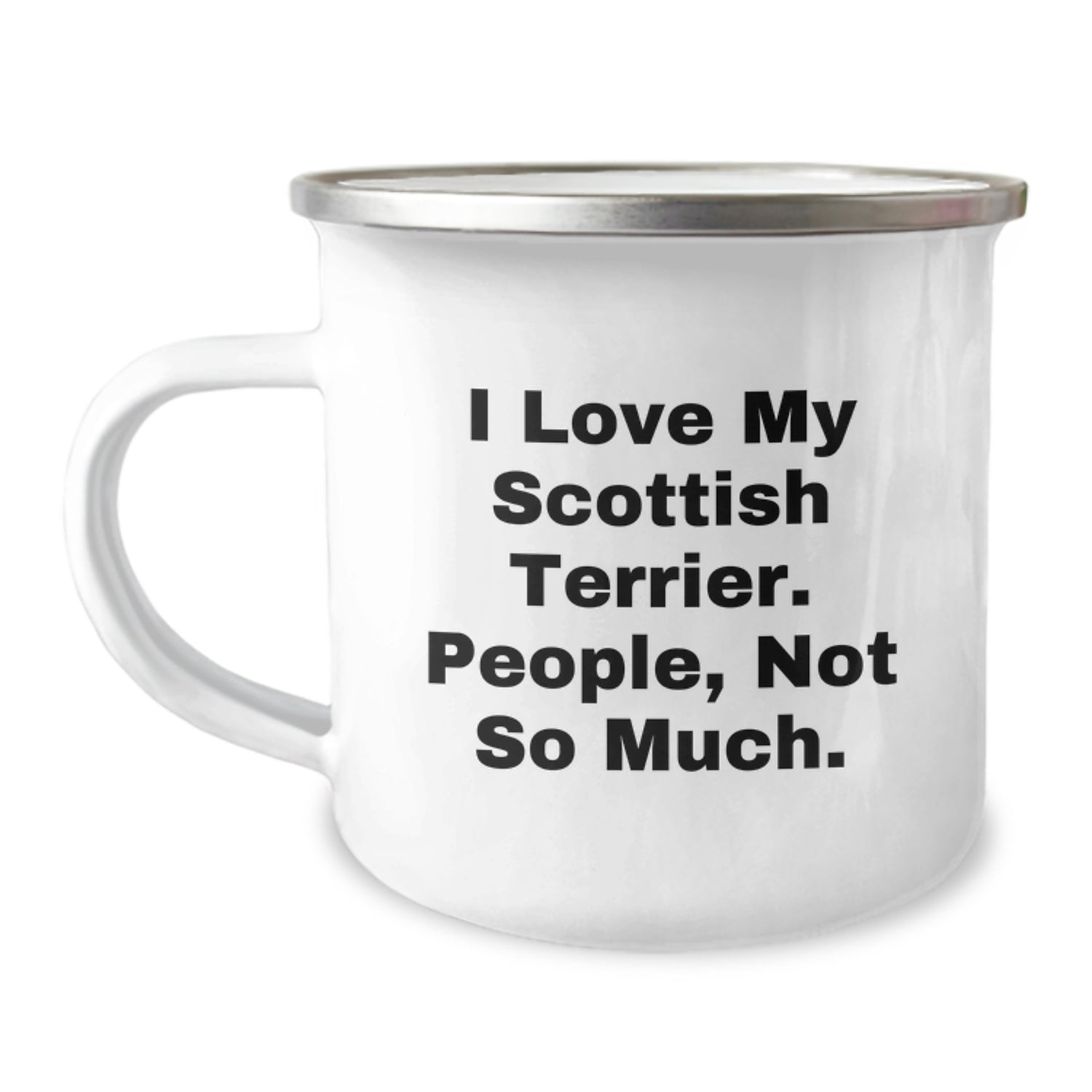 Funny Scottish Terrier Dog Gifts for Men, Women, Friends from Family - I Love My Scottish Terrier. People, Not So Much. Scottish Terrier Dog Lover Camping Mug, Graduation Unique Gifts - Image 1
