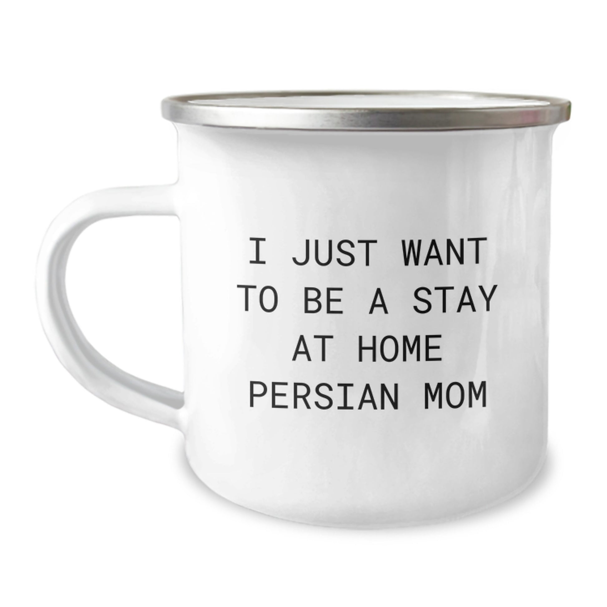 Funny Persian Cat Mom Gifts for Women Friends Family Camping Mugs from I Just Want To Be A Stay At Home Mom, Graduation Unique Gifts - Image 1