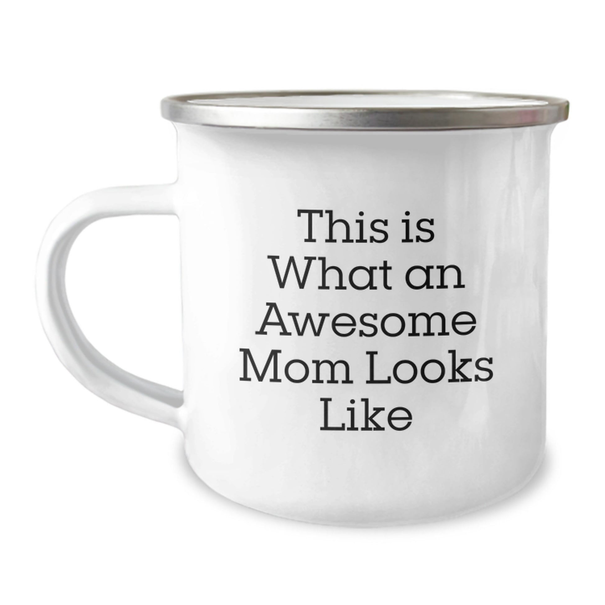 Funny Mom Gifts for Her Graduation Celebration, 'This Is What An Awesome Mom Looks Like' Camping Mug from Friends, Camping Mug for Mom's Special Day - Image 1