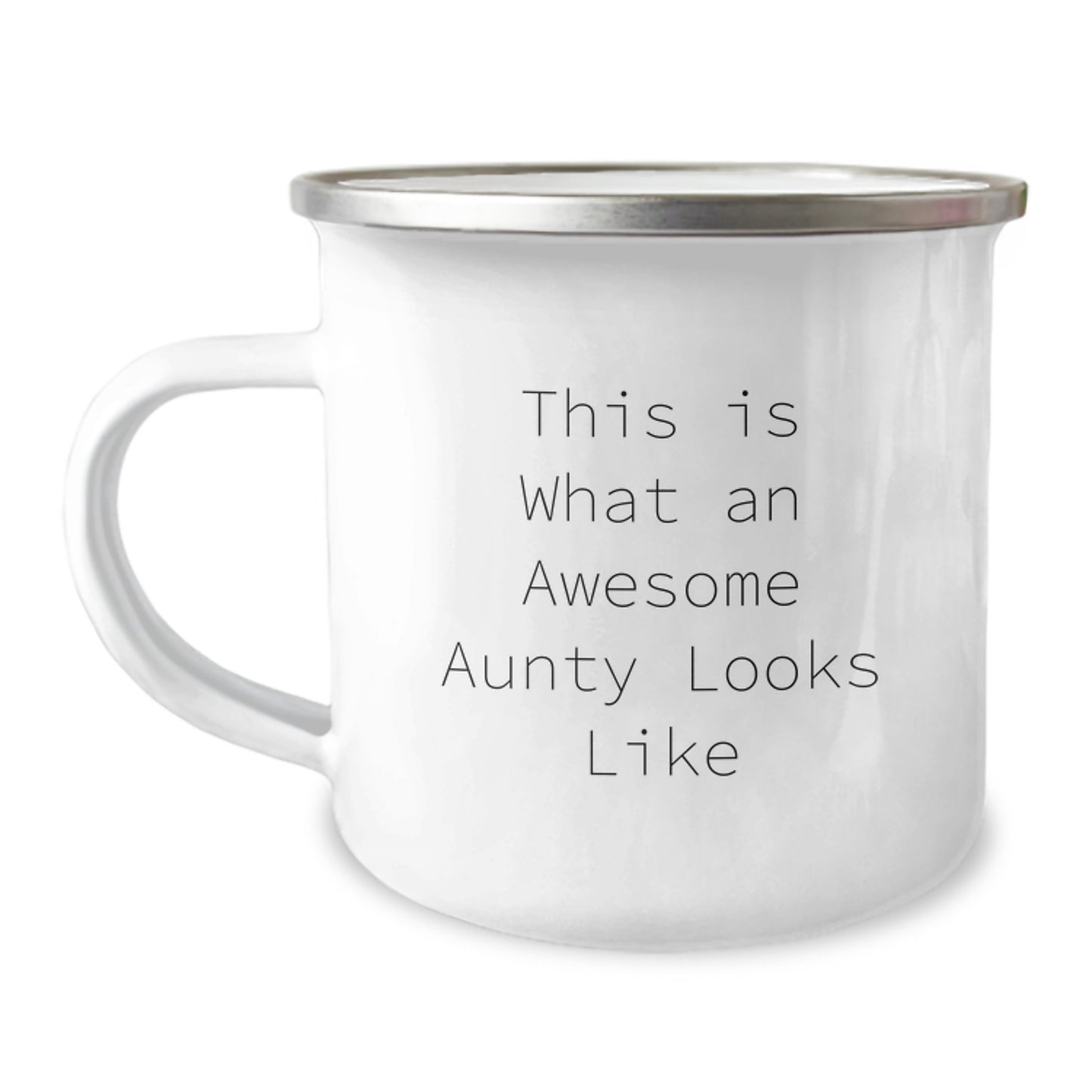 Funny Aunty Gifts from Family for Her Awesome Camping Mug, This Is What An Awesome Aunty Looks Like, Birthday Unique Gifts - Image 1