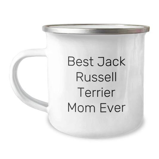 Funny Jack Russell Terrier Dog Gifts from Mom - Best Camping Mug for Birthday, 'Best Jack Russell Terrier Mom Ever' Quote, Gifts for Jack Russell Terrier Dog Owners, Men or Women - Image 1