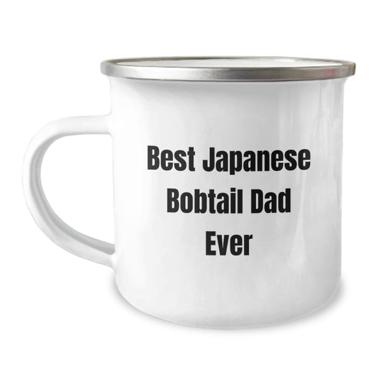Funny Japanese Bobtail Cat Dad Gifts from Men to Graduation Unique Gifts for Japanese Bobtail Cat Lovers, Best Japanese Bobtail Dad Ever, Camping Mug for Him, Her, Friends, Family - Image 1