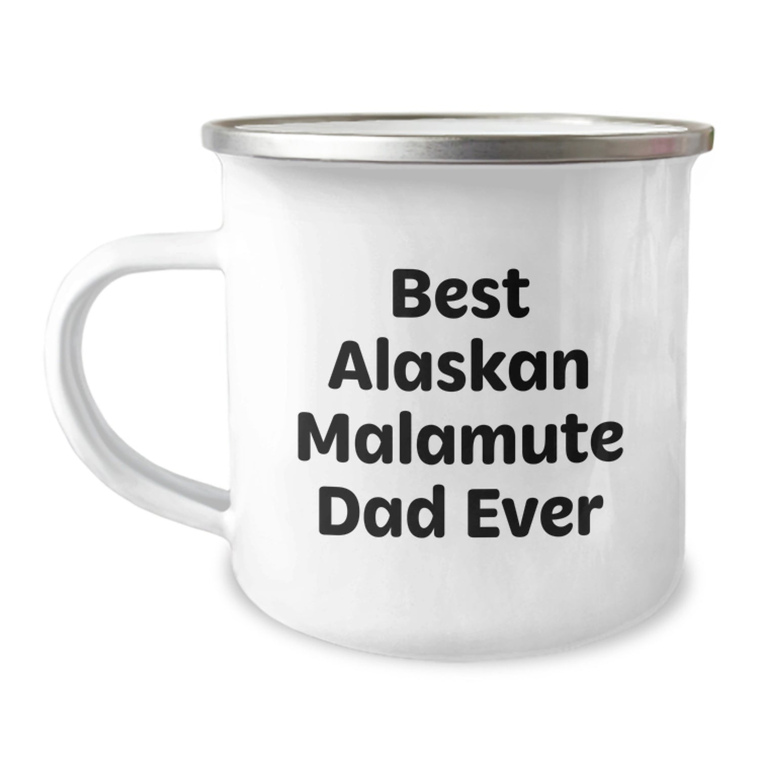 Funny Alaskan Malamute Dog Gifts for Men, Camping Mug for Graduation, Best Dad Ever Quote, Gifts from Men to Family - Image 1