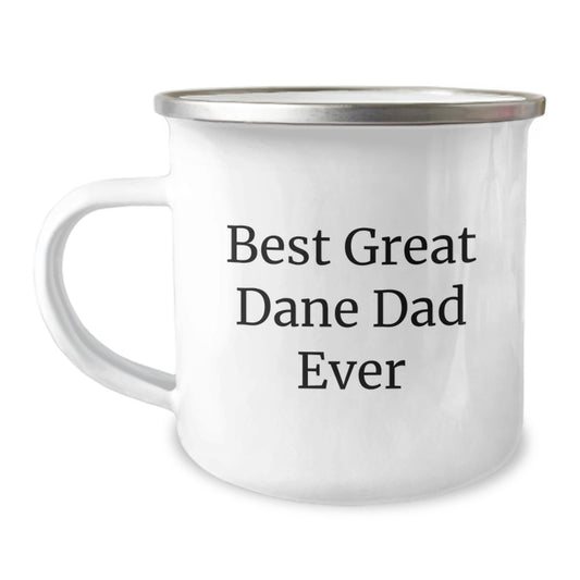 Funny Great Dane Dad Ever Gifts for Men Friends and Family Camping Mug 12 oz Graduation Unique Treats - Image 1