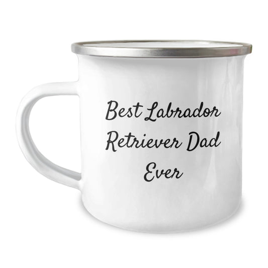 Labrador Retriever Dog Lover's Funny Camping Mug Gifts from Men for Men Graduation Unique Presents - Image 1