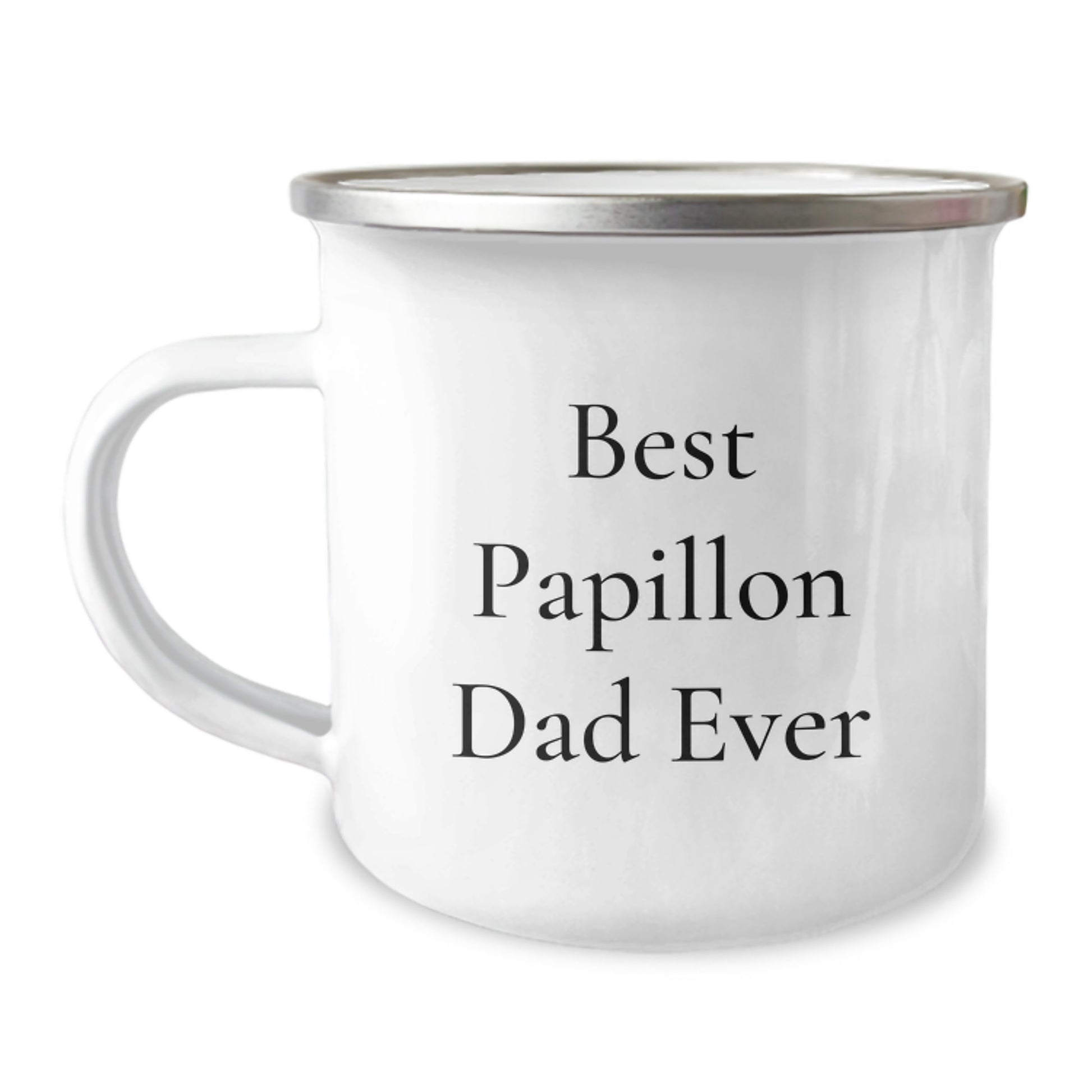 Funny Papillon Dad Ever Gifts for Men from Family - Best Camping Mug for Papillon Dog Lovers, Graduation Unique Gifts - Image 1