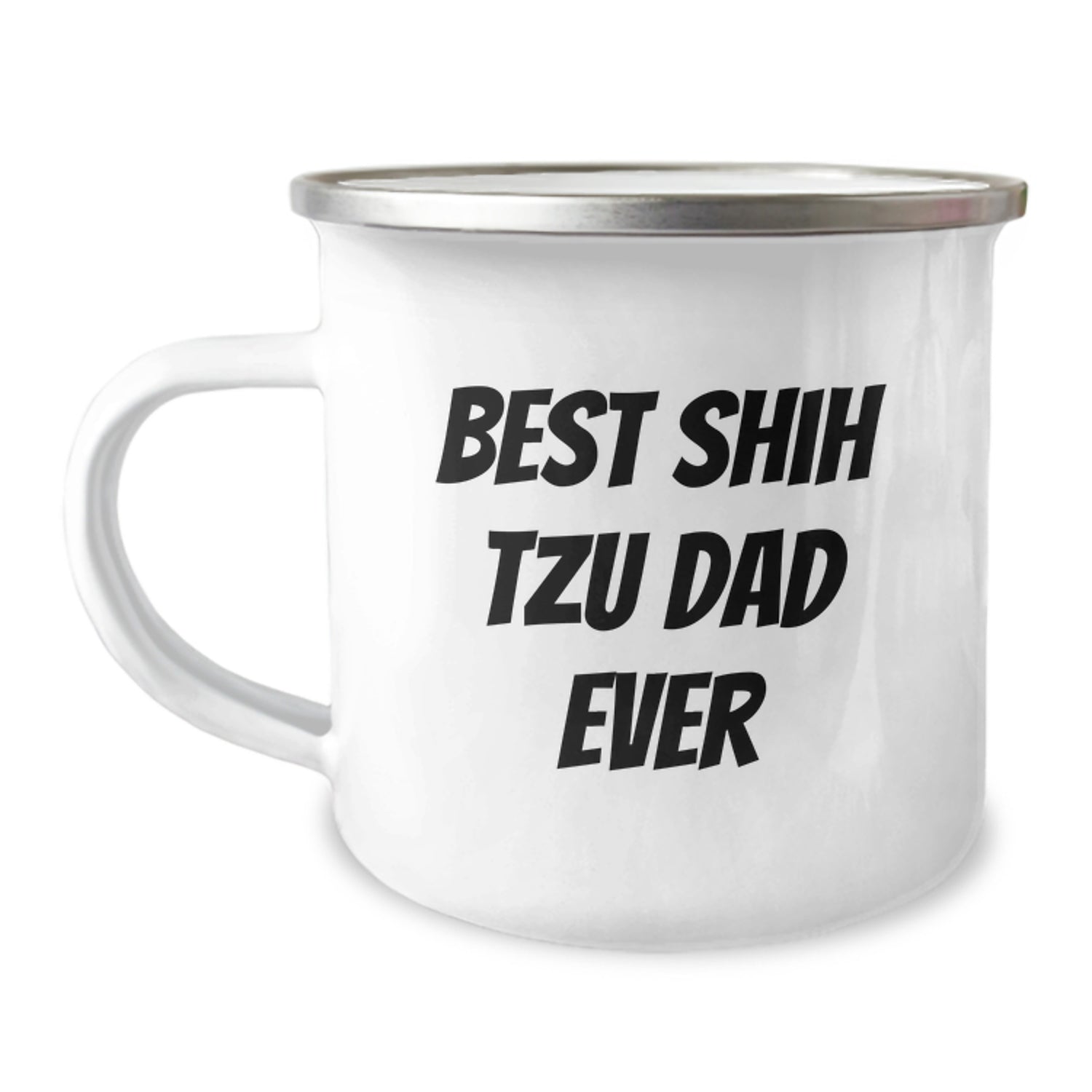 Shih Tzu Dog Lovers Graduation Gift Ideas Funny Best Dad Ever Camping Mug, Gifts from Friends to Shih Tzu Dog Parents, Unique Shih Tzu Dog Gifts for Men - Image 1
