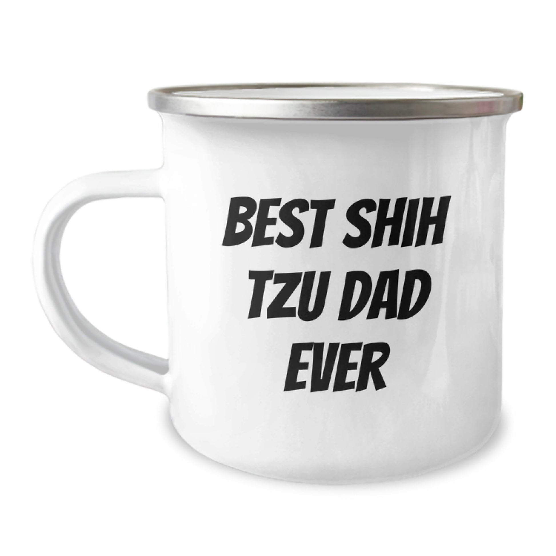 Shih Tzu Dog Lovers Graduation Gift Ideas Funny Best Dad Ever Camping Mug, Gifts from Friends to Shih Tzu Dog Parents, Unique Shih Tzu Dog Gifts for Men - Image 1