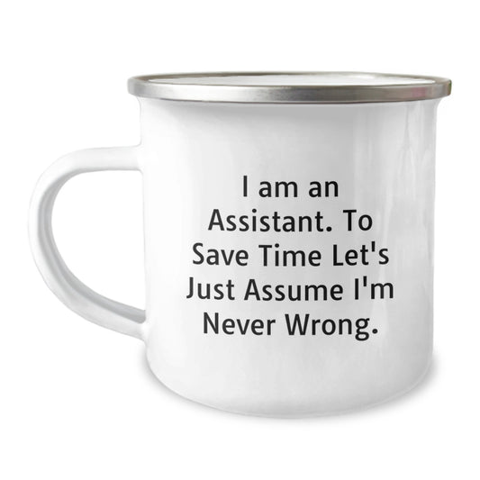 Funny Assistant Camping Mug Gifts from Friends for Assistant Christmas Unique - Image 1